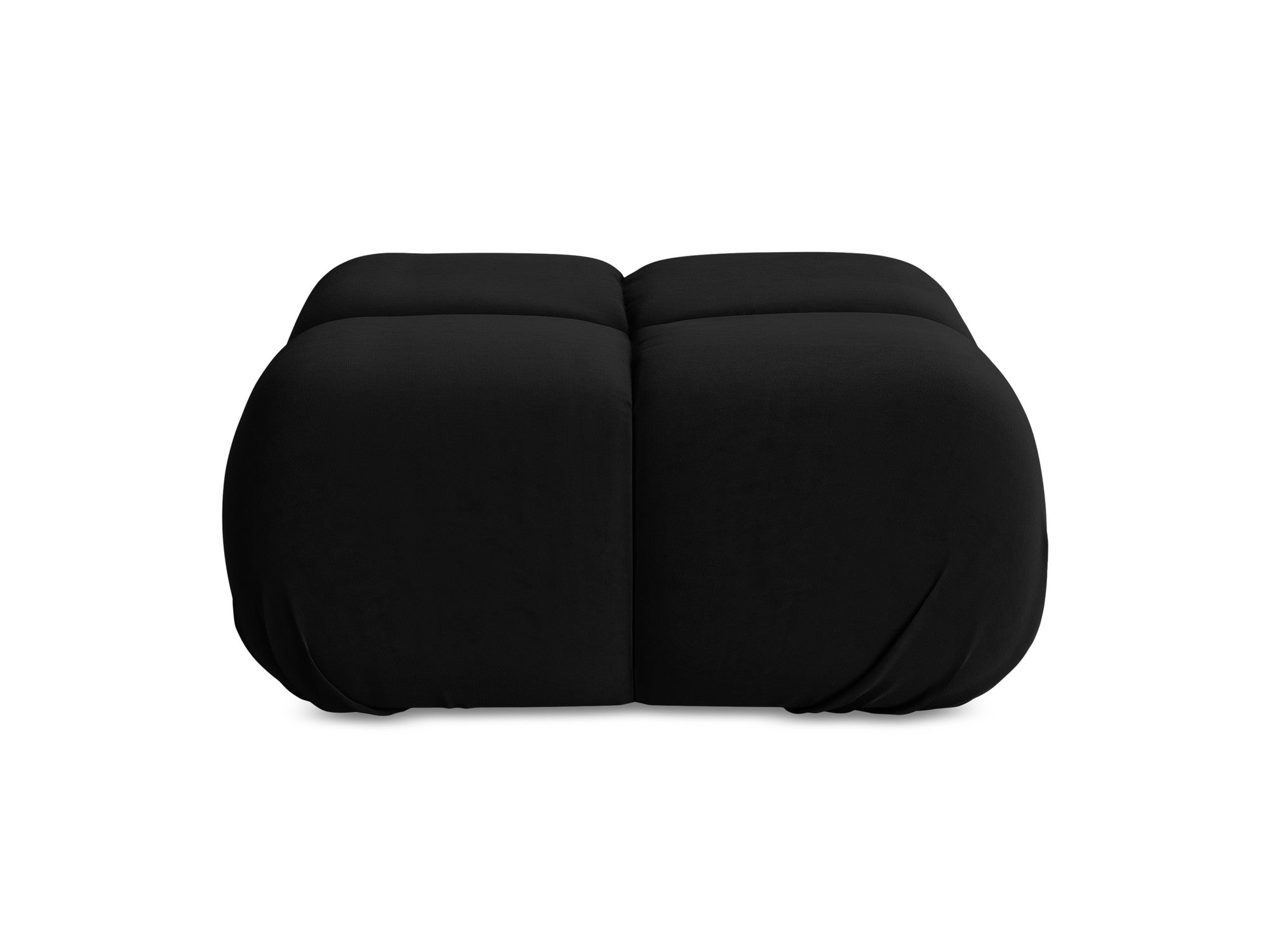 Pouf / velvet module LOKUA black