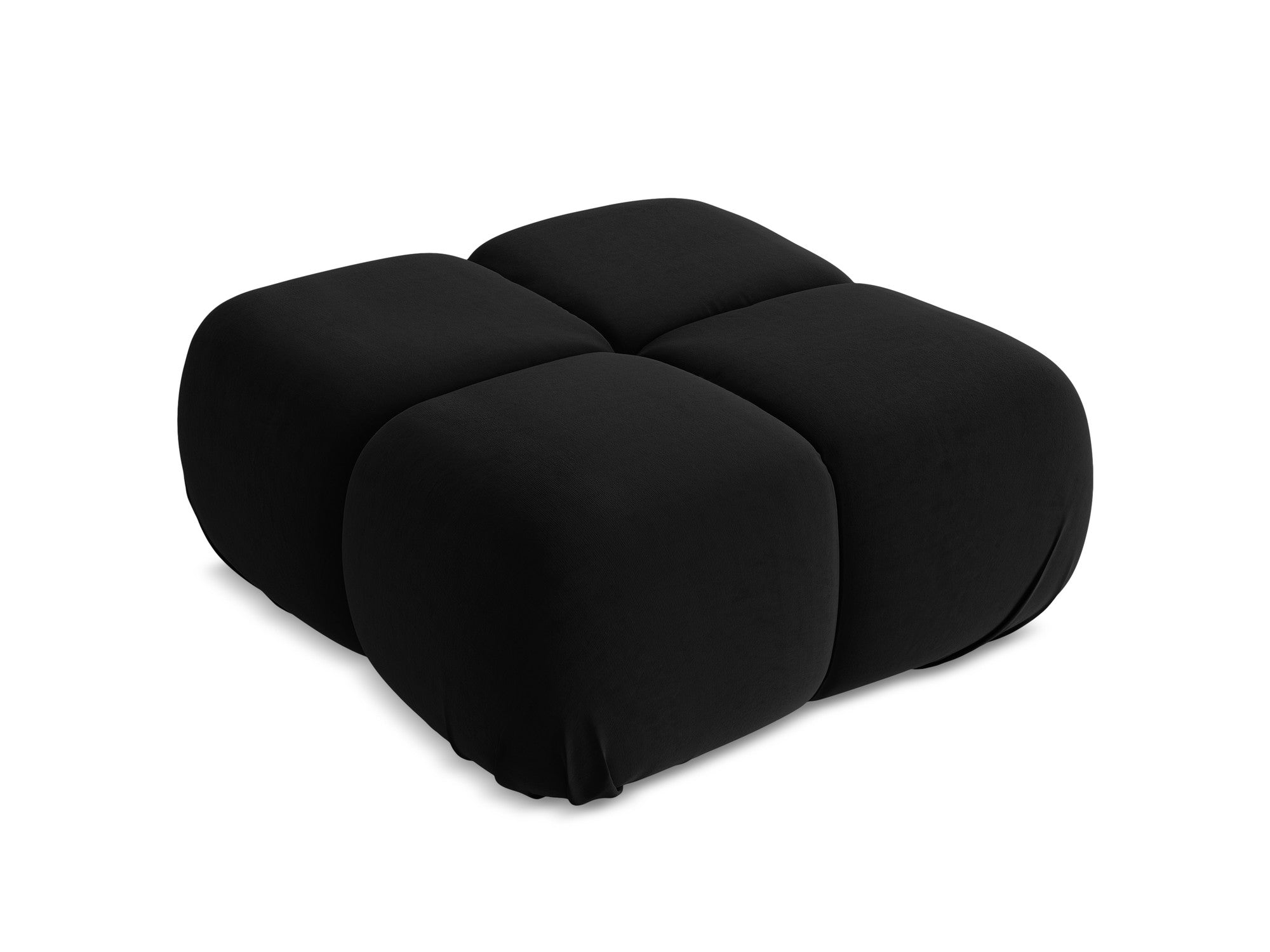 Pouf / velvet module LOKUA black