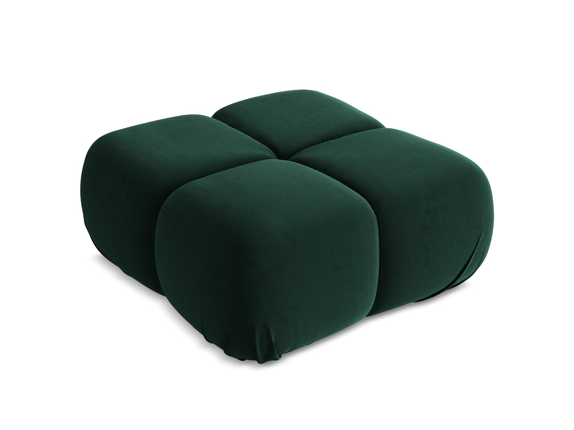 Hocker / Samtmodul LOKUA in Flaschengrün