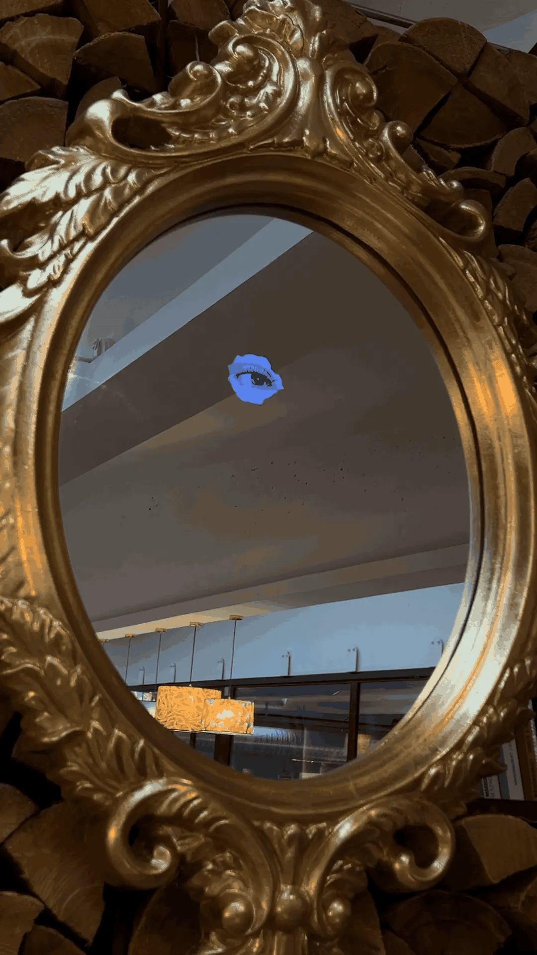 Lustro REFLECTING MIRROR-CICLOPE gold