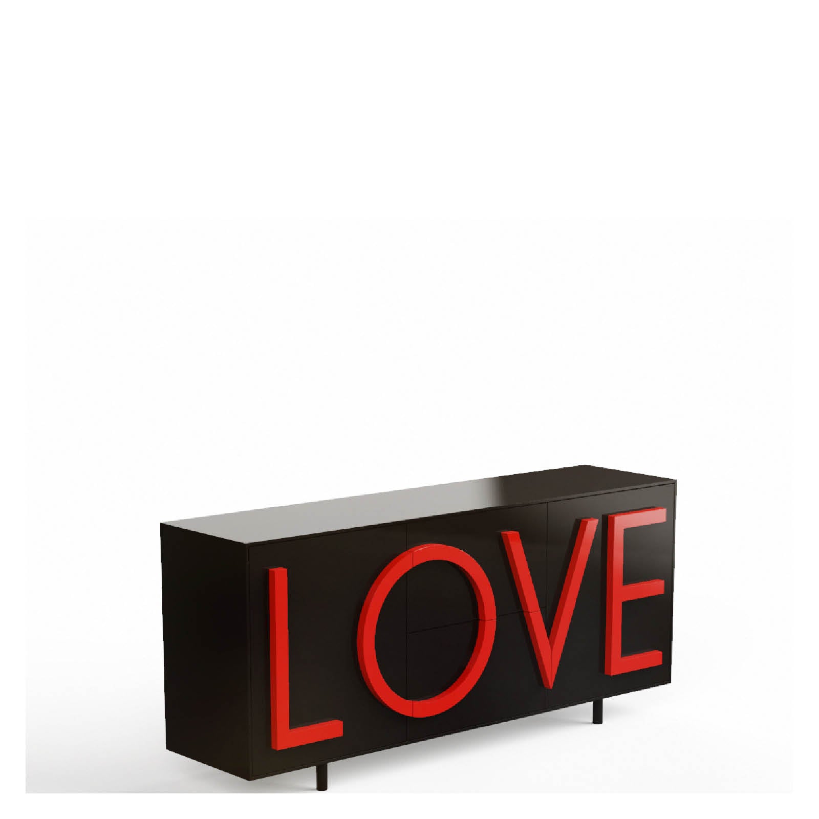 Chest of drawers Love black