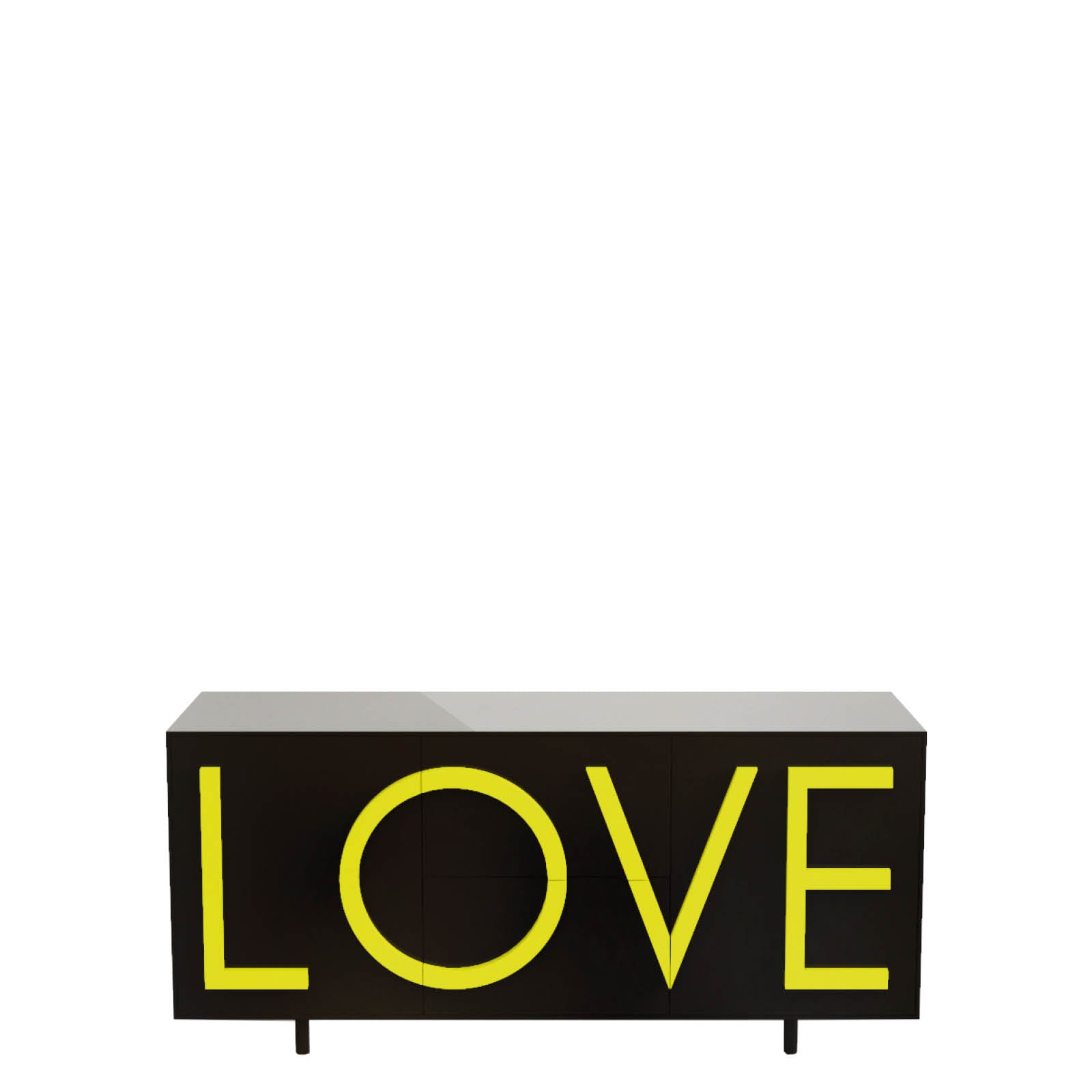 Chest of drawers Love black