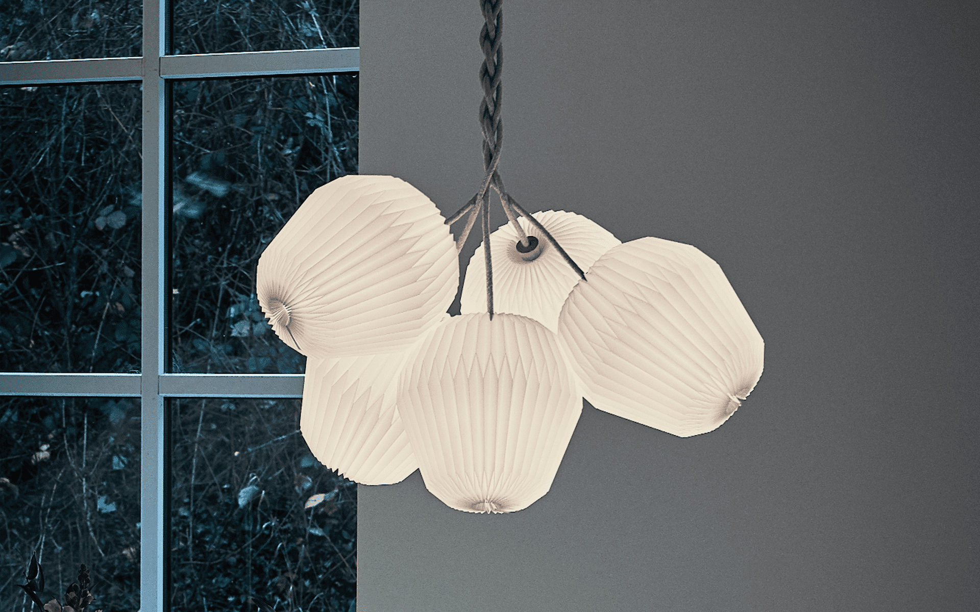 Hanging Lamp MODEL 130 BOUQUET 5 white