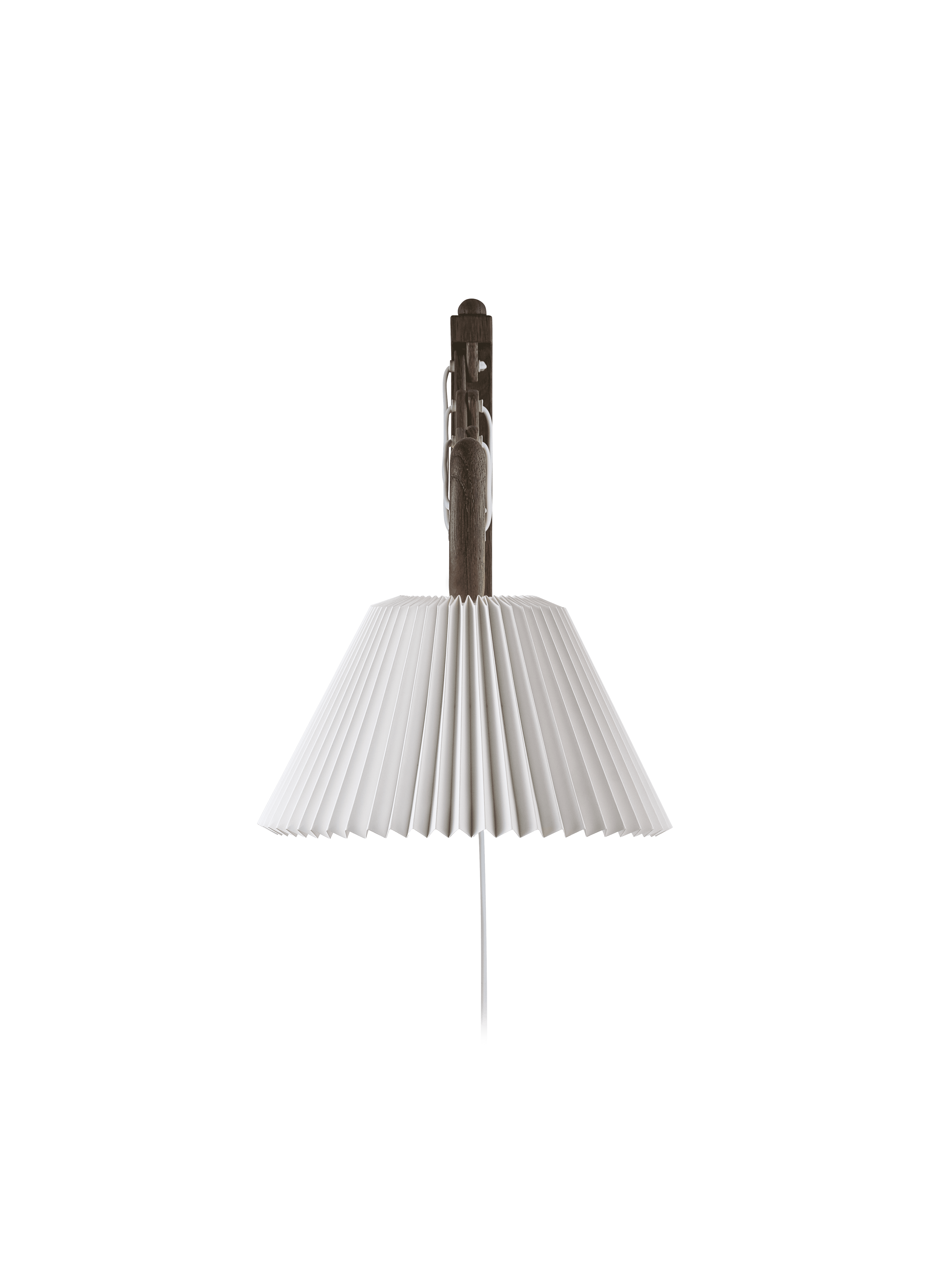 Wall lamp MODEL 223 2/17 SAX white with dark oak base