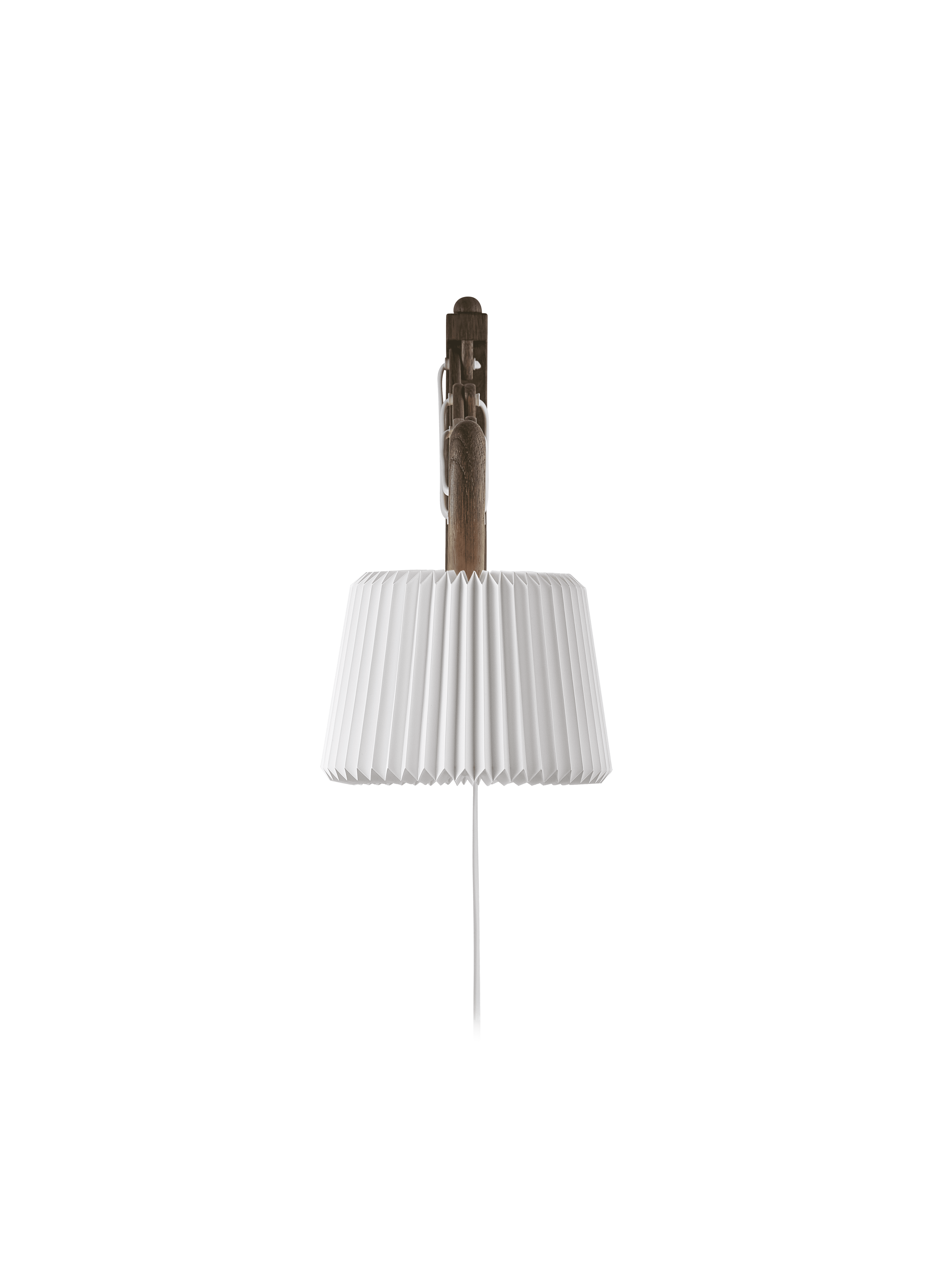 Wall lamp MODEL 223 120 SAX white with dark oak base