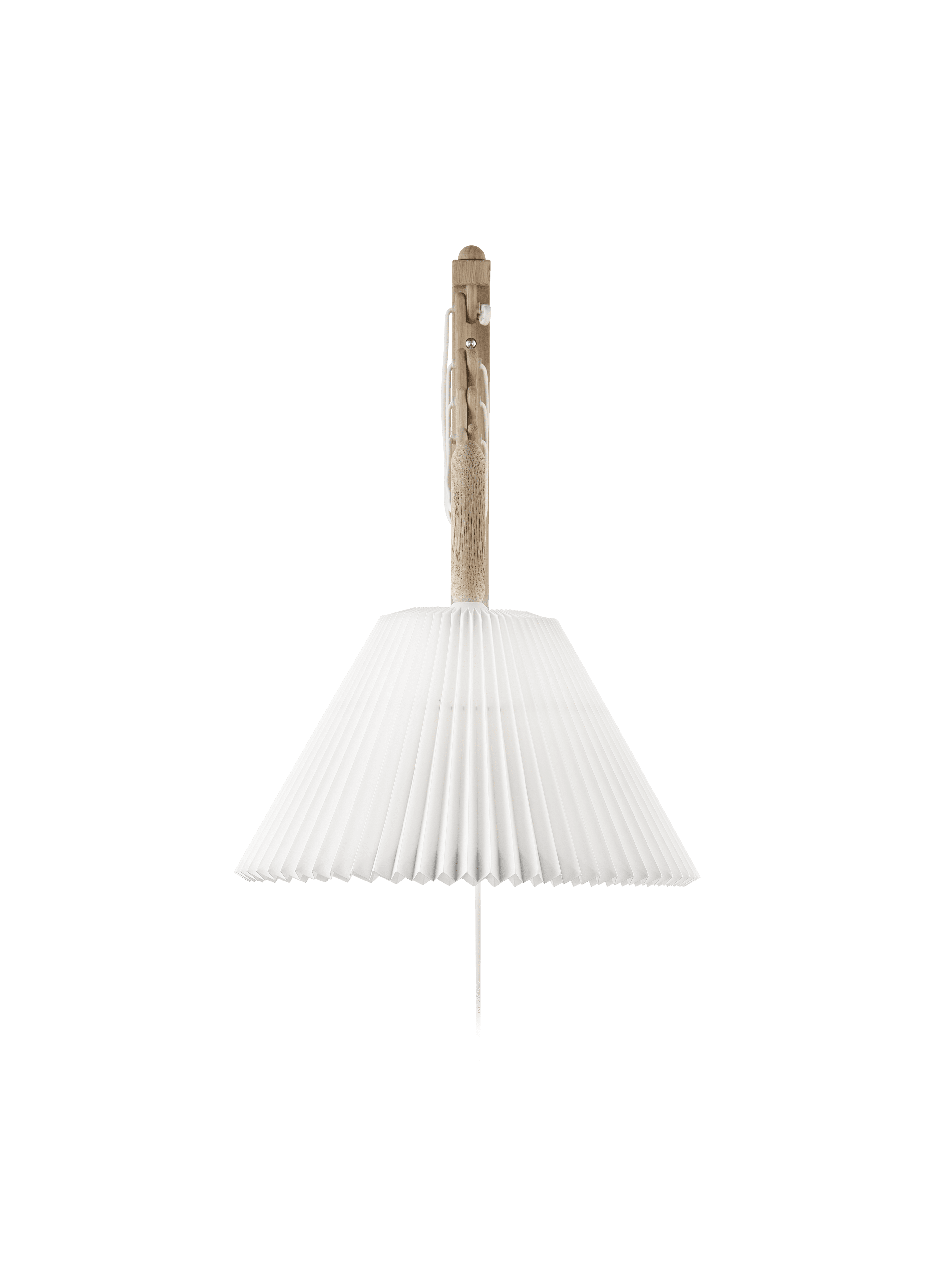 Wall lamp MODEL 233 2/21 SAX white with a light oak base