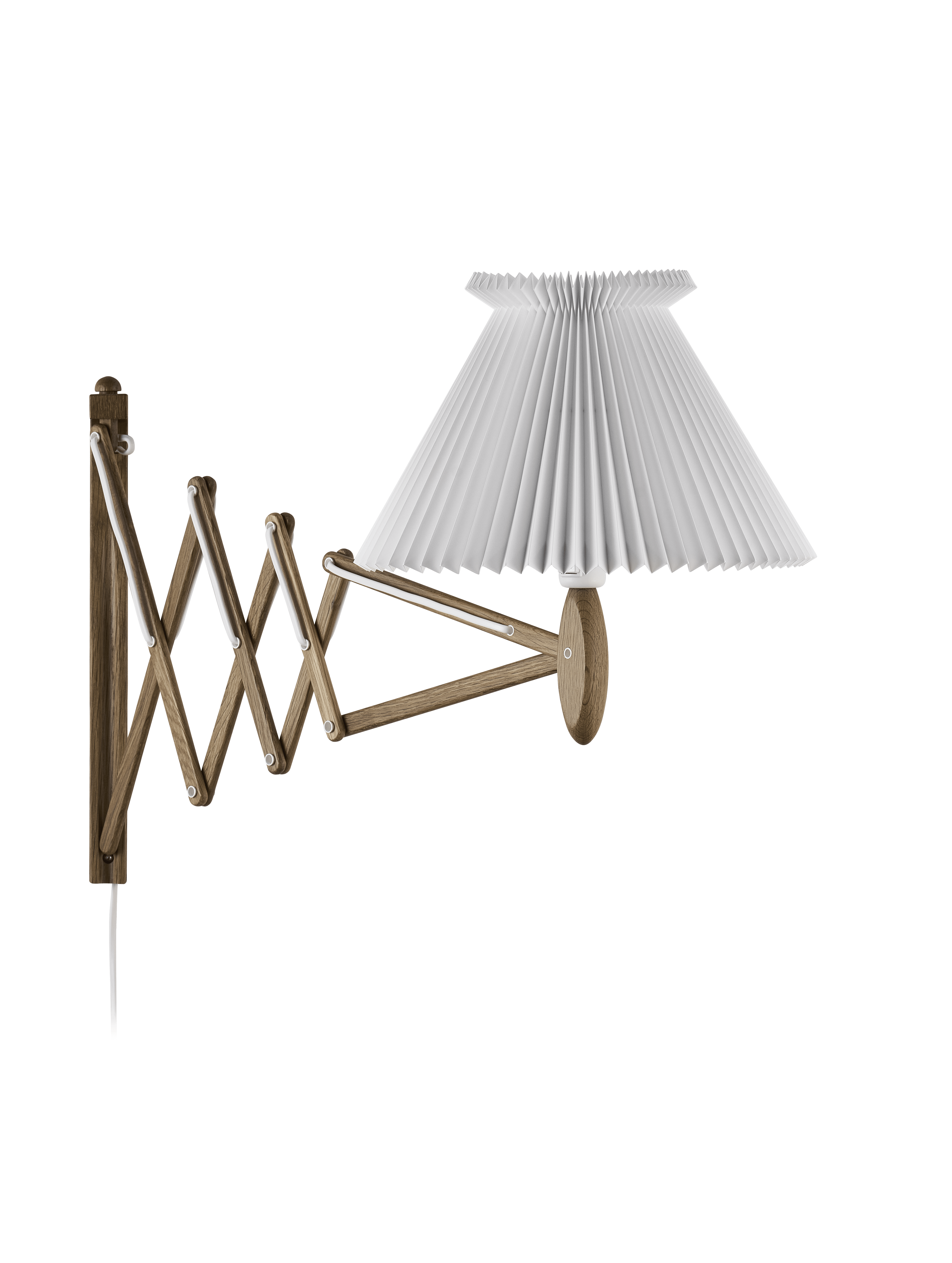 Wall lamp MODEL 234 6/21 SAX white with dark oak base