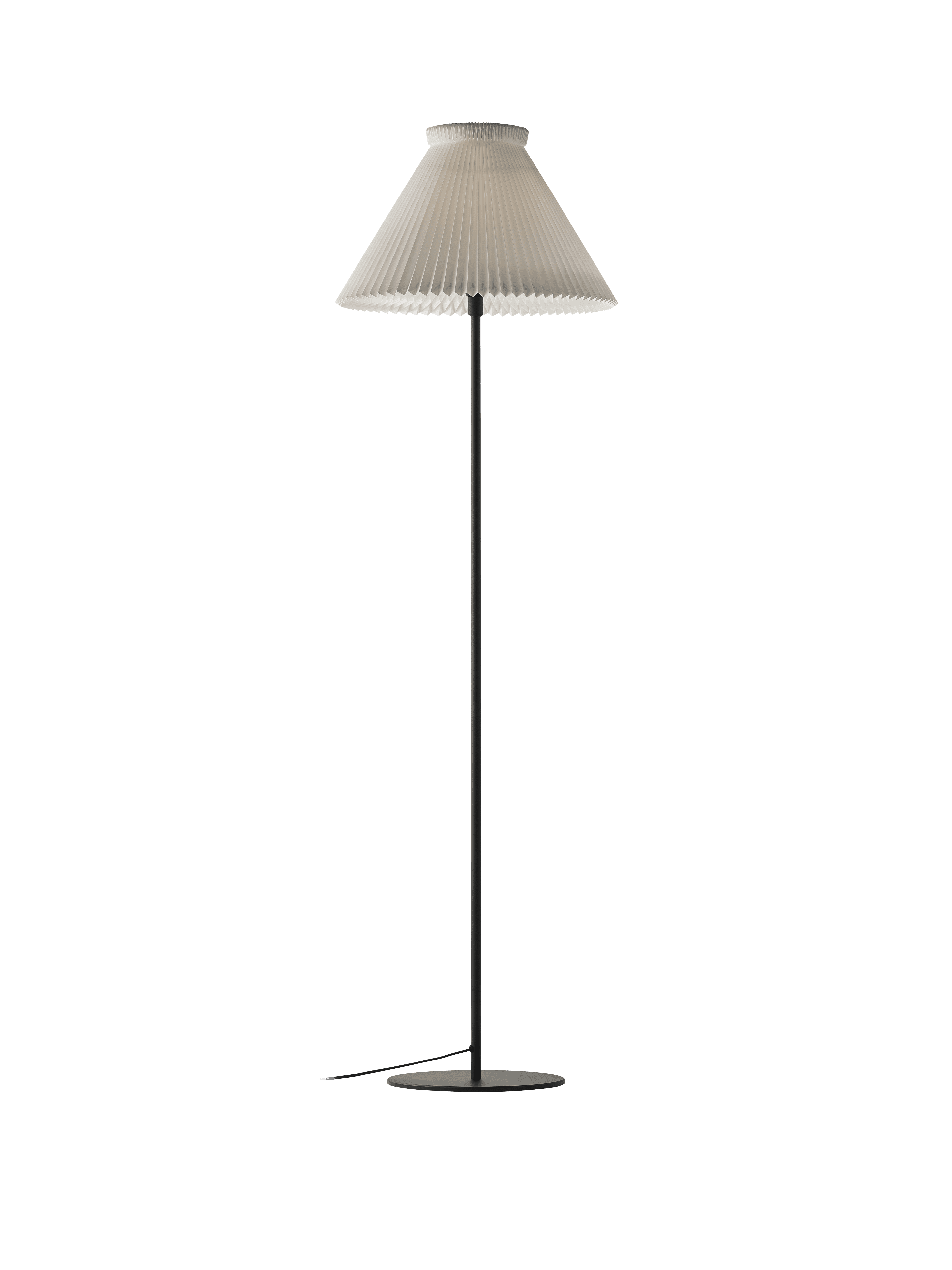 Floor lamp MODEL 334 white with black base