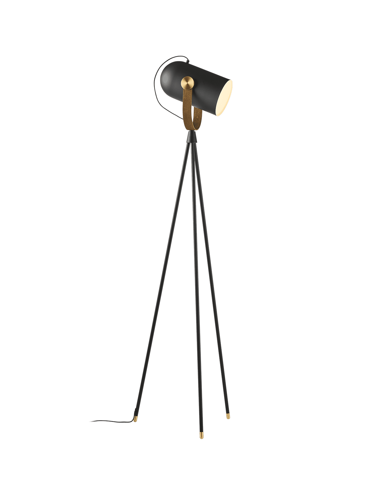 Floor lamp MODEL 362 CARRONADE II black with gold