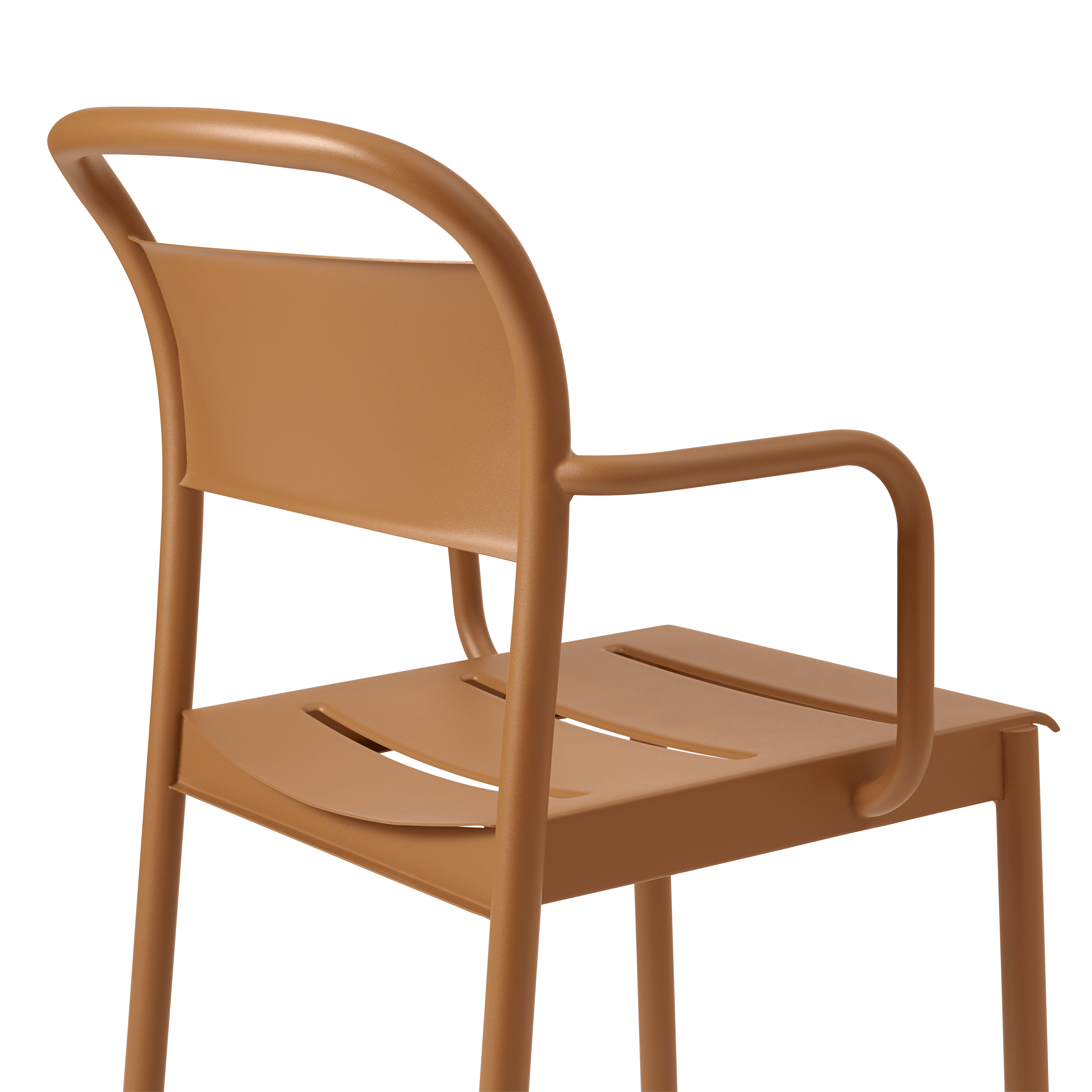 LINEAR outdoor armchair orange steel [Amelia]