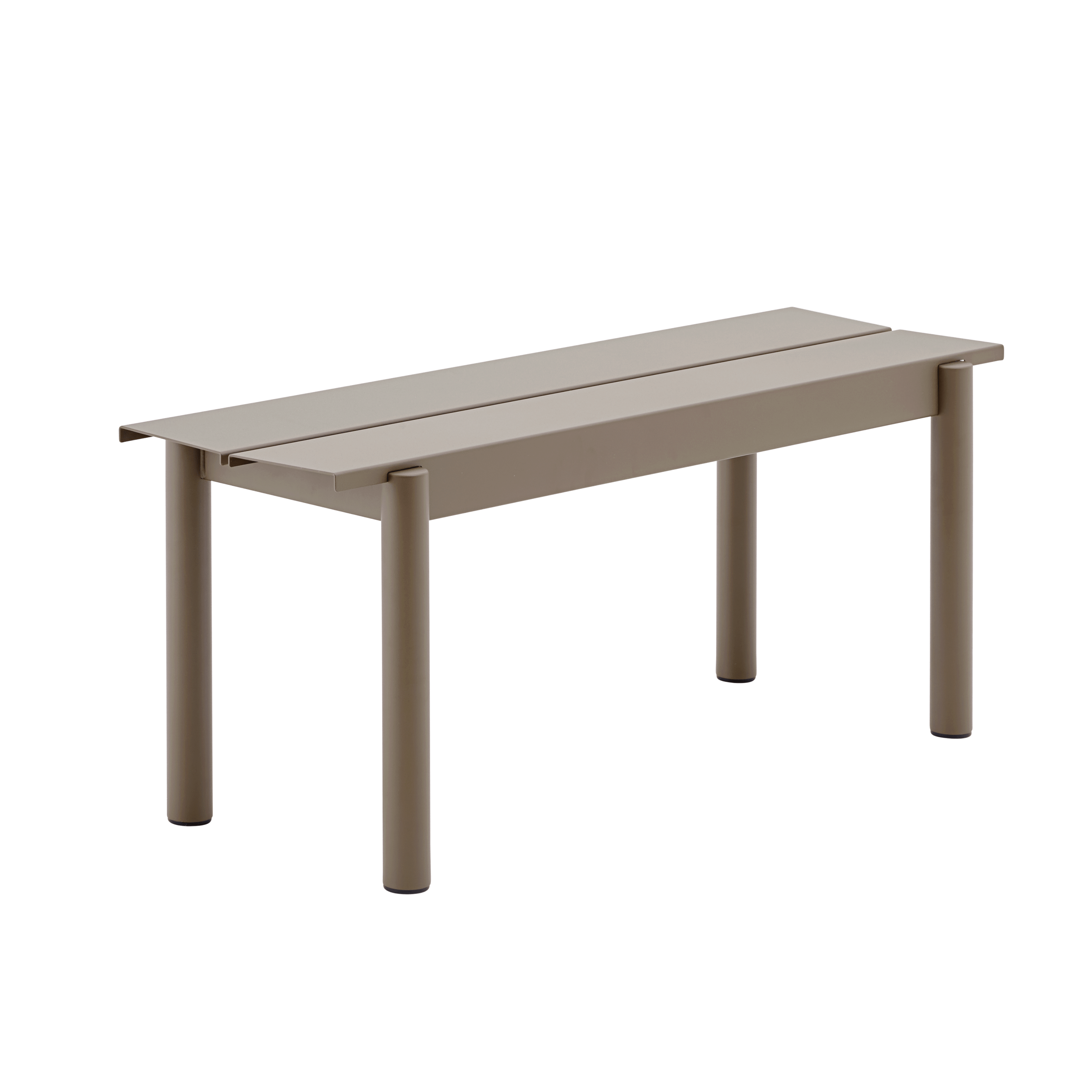 Gartenbank LINEAR taupe Stahl