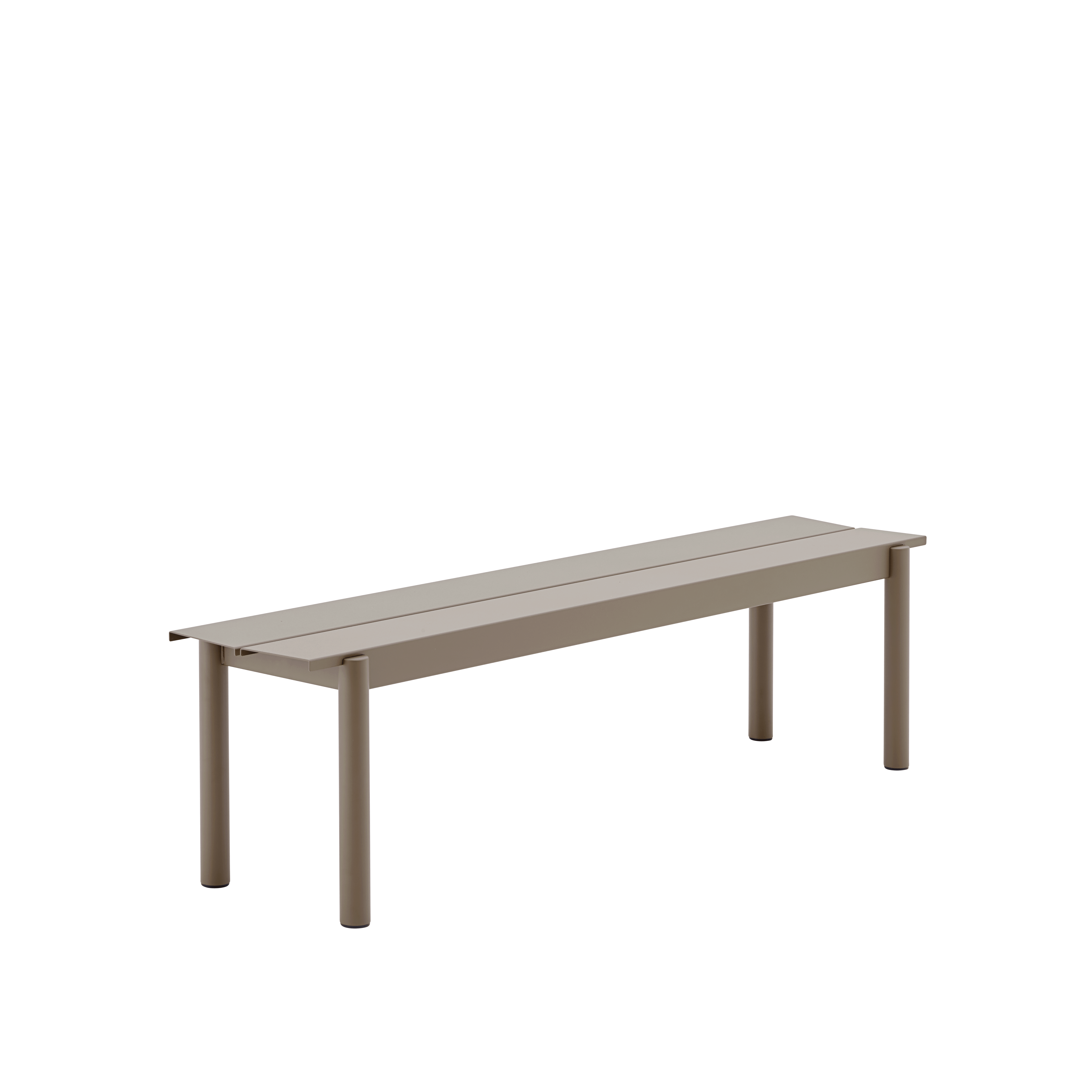 Gartenbank LINEAR taupe Stahl