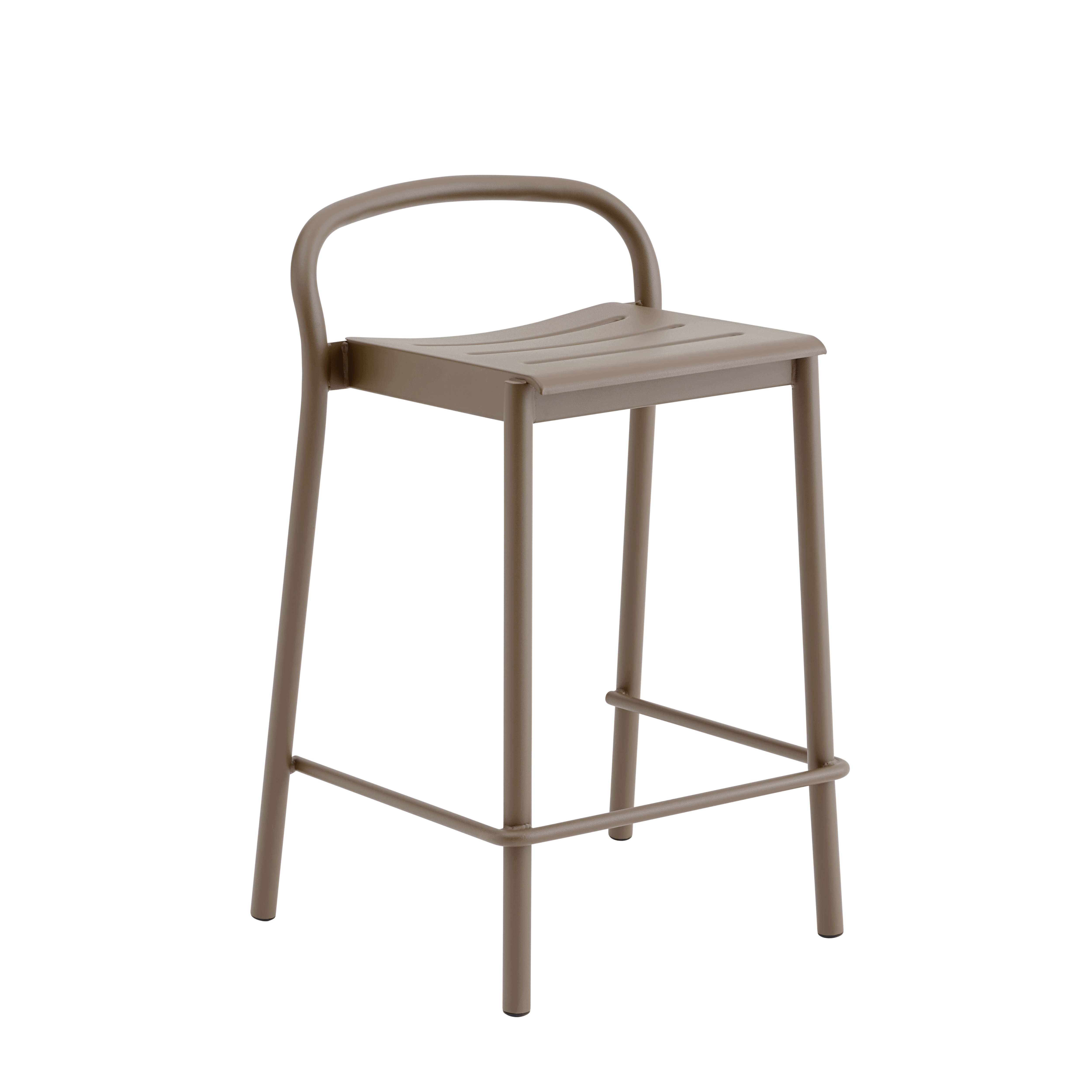 Hocker für den Außenbereich LINEAR taupe Stahl