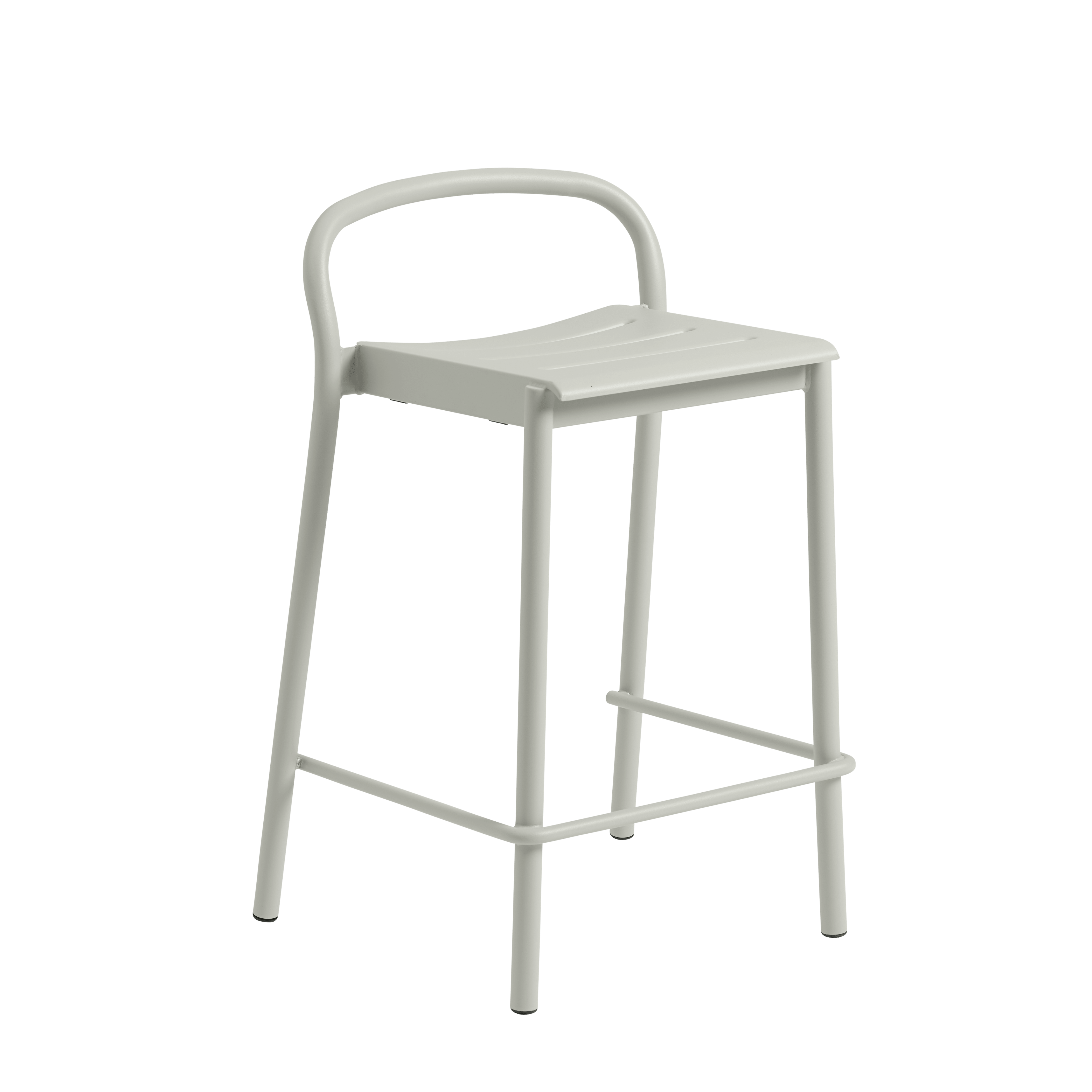 Hocker für den Außenbereich LINEAR grauer Stahl