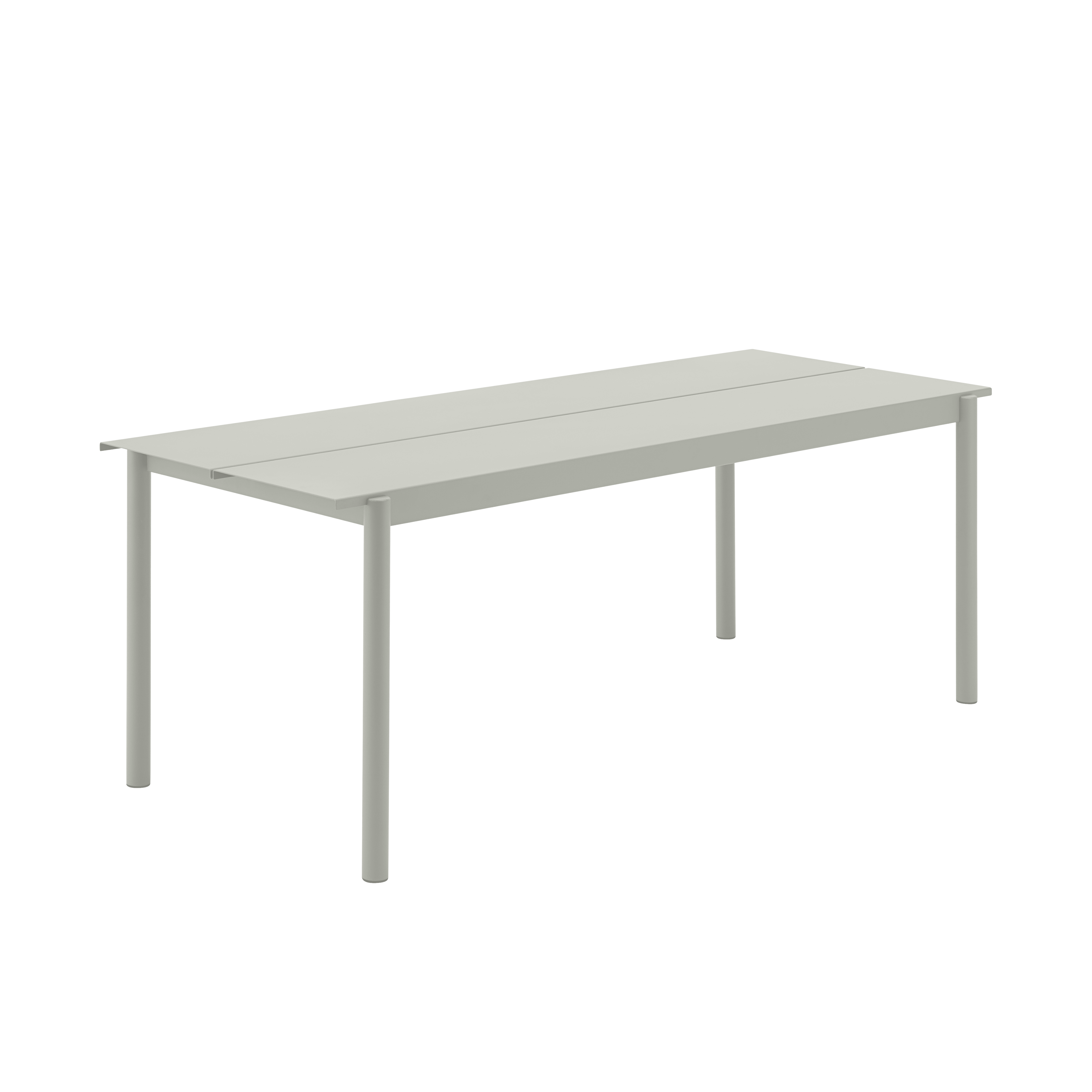 Tisch für den Außenbereich LINEAR grauer Stahl
