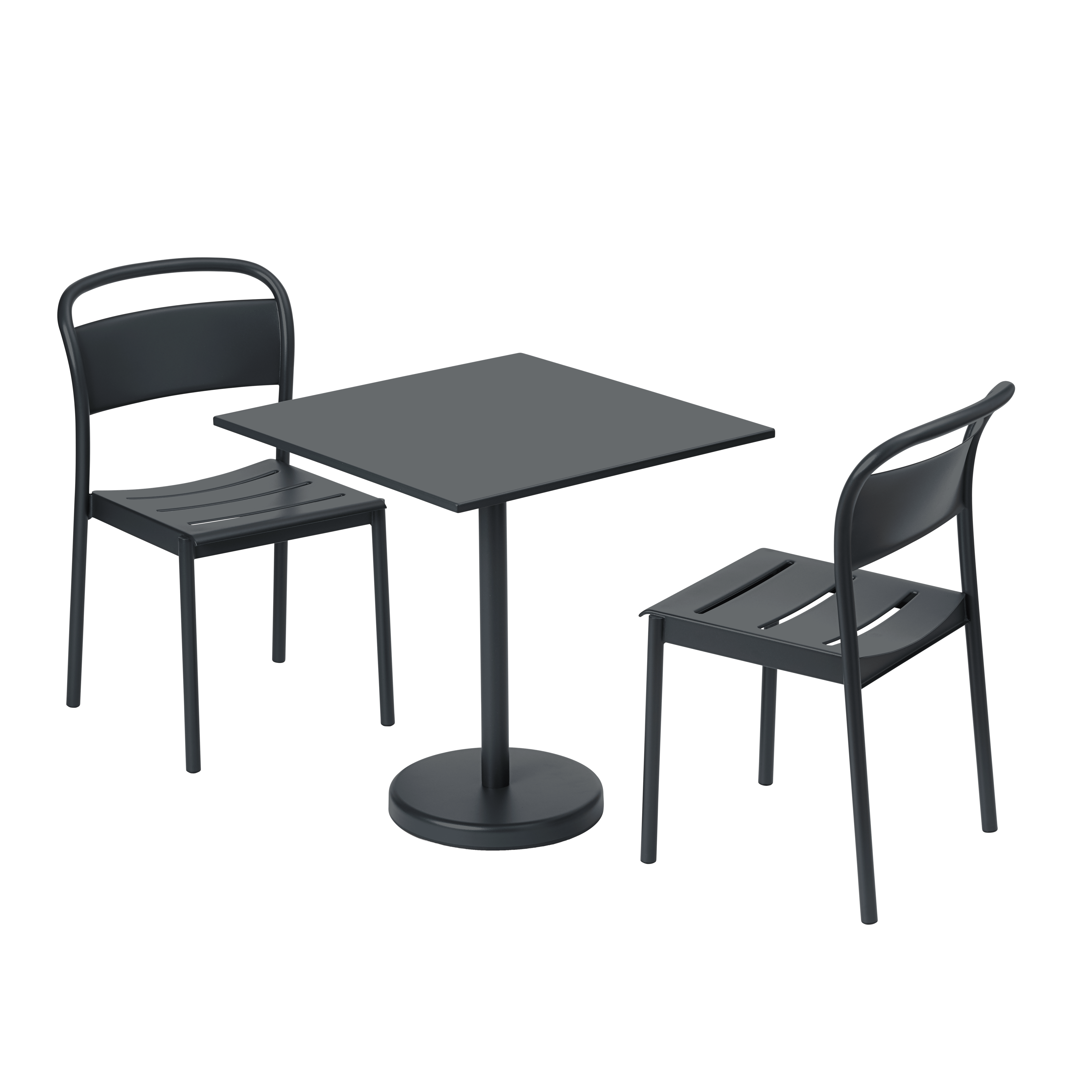LINEAR Outdoor Chair Black Steel