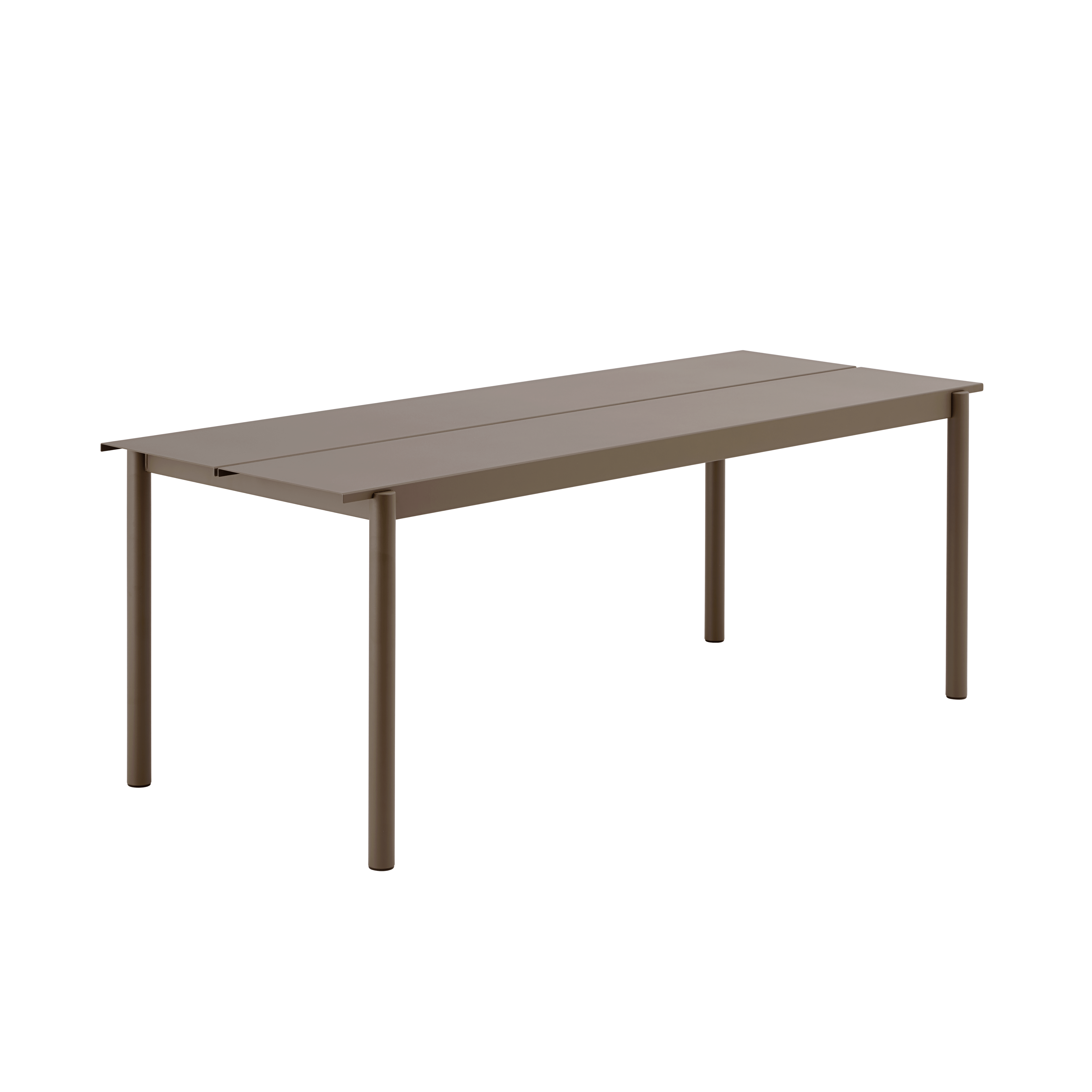 Tisch für den Außenbereich LINEAR taupe Stahl