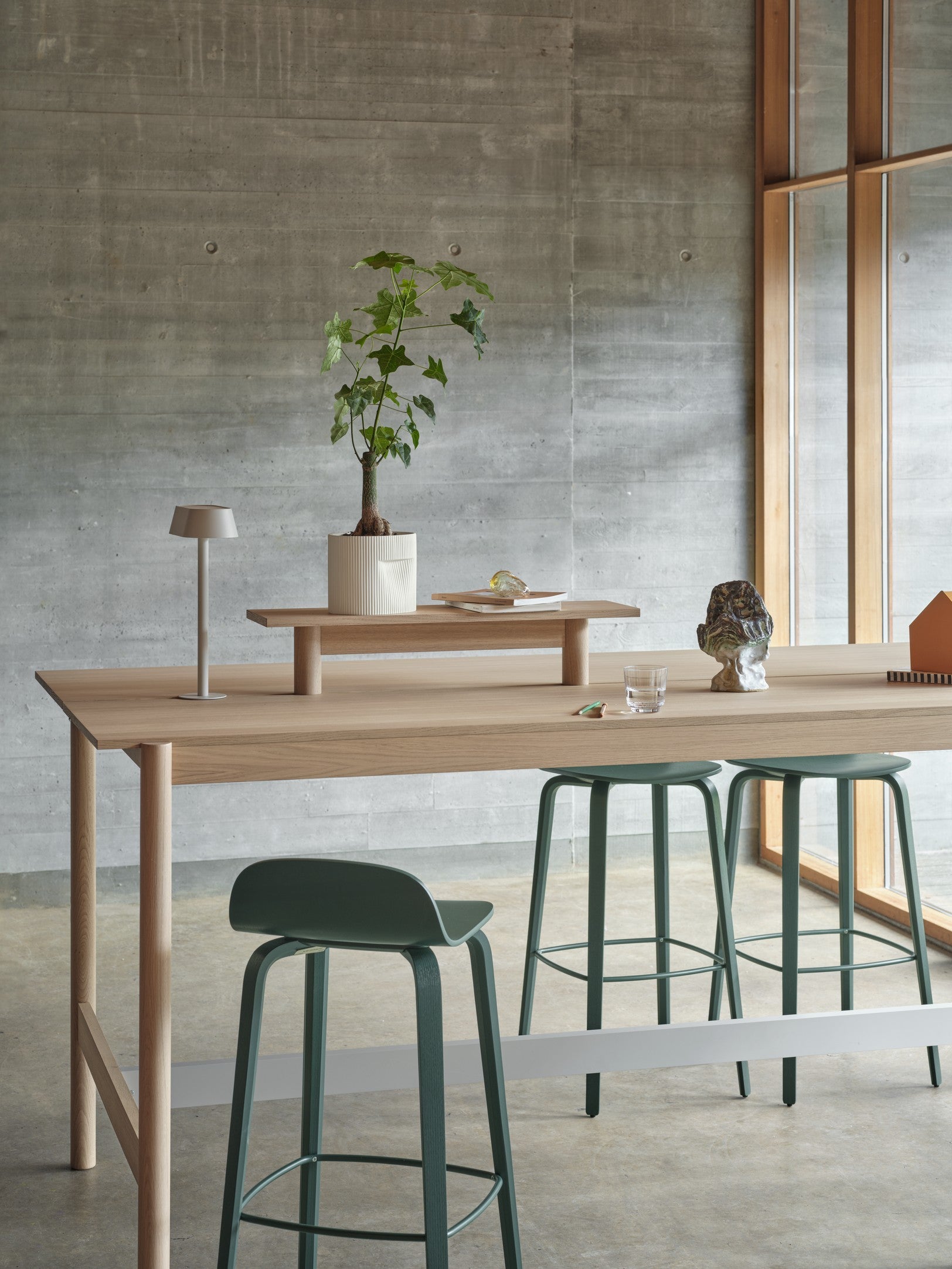VISU Bar Stool Dark Green