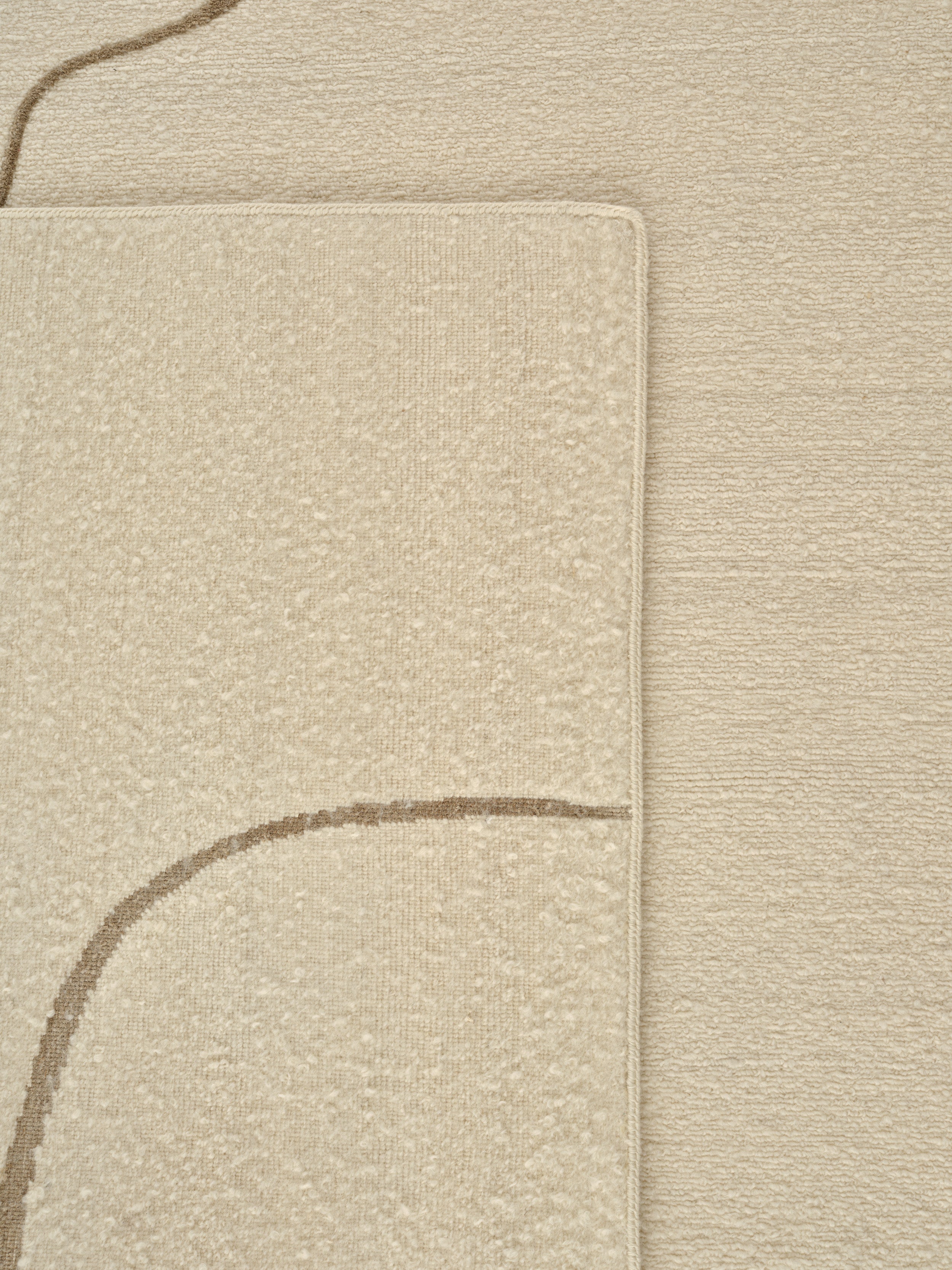 Facial Maze Beige Carpet with Pattern