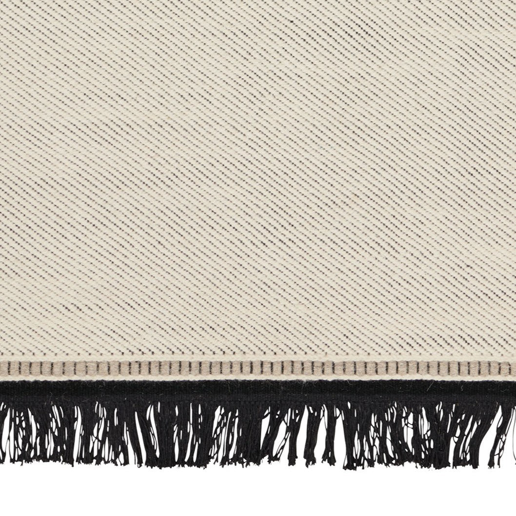 Teppich FENJA weiß mit schwarz