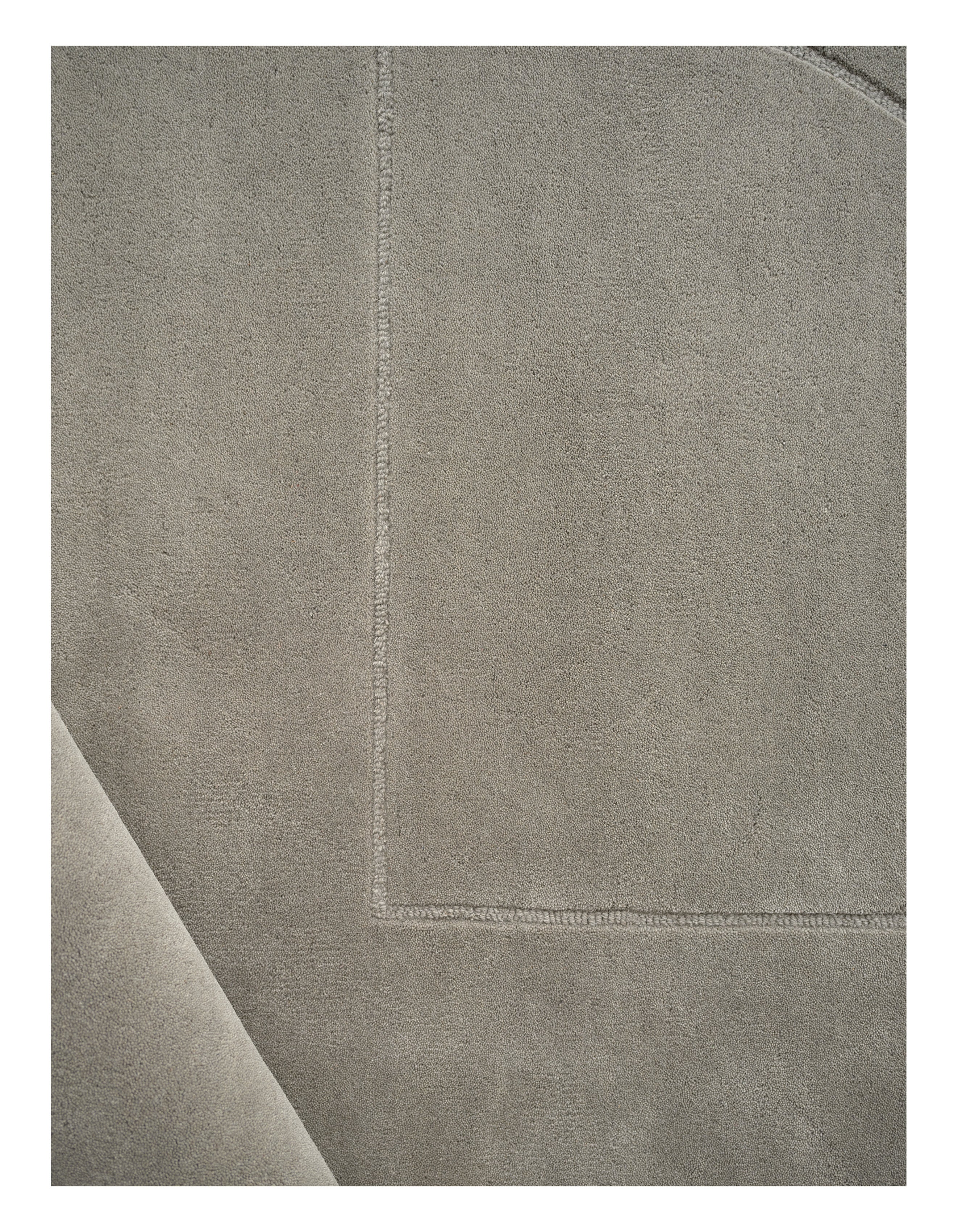 Lineal rug poem gray