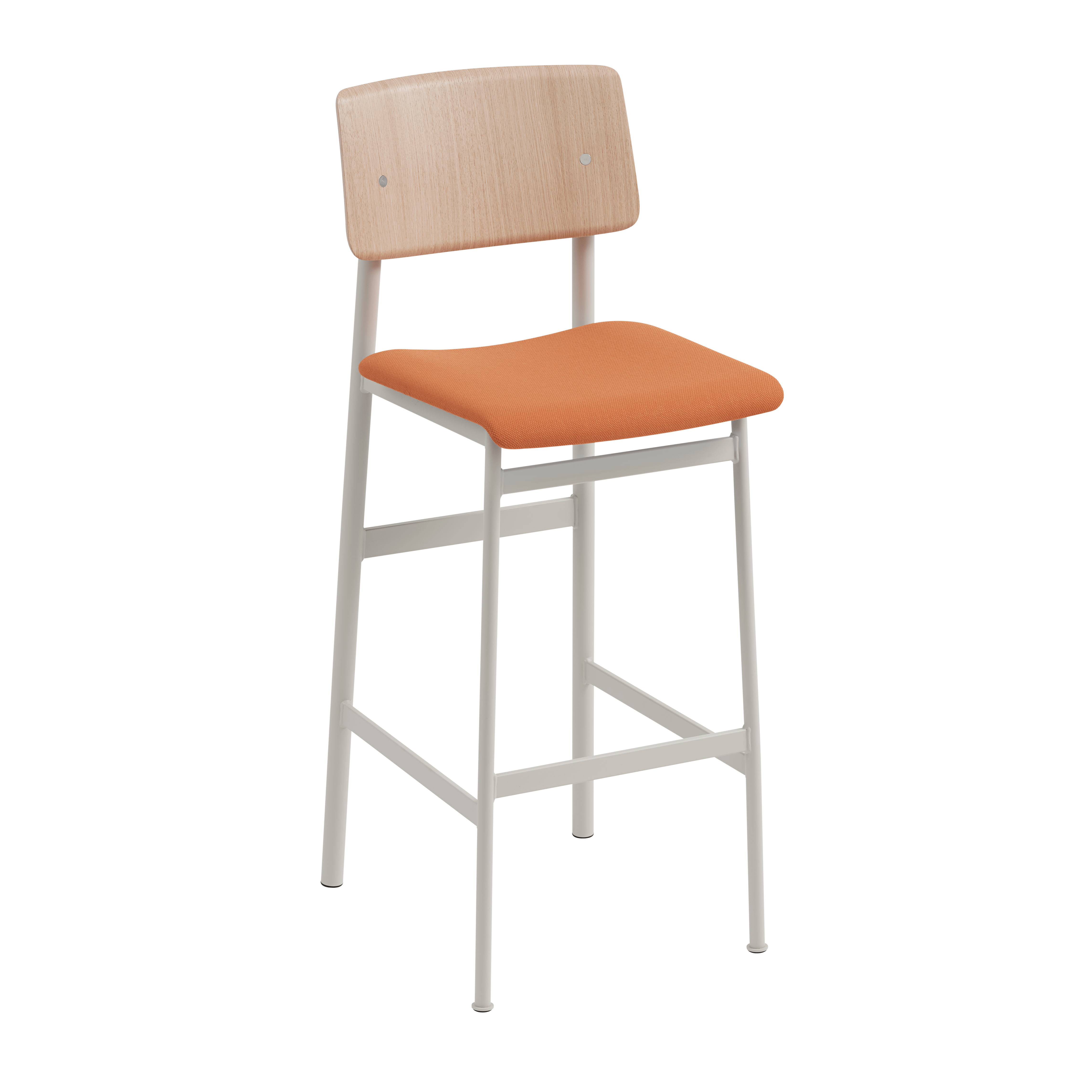 Personalized LOFT Bar Stool with Light Gray Base