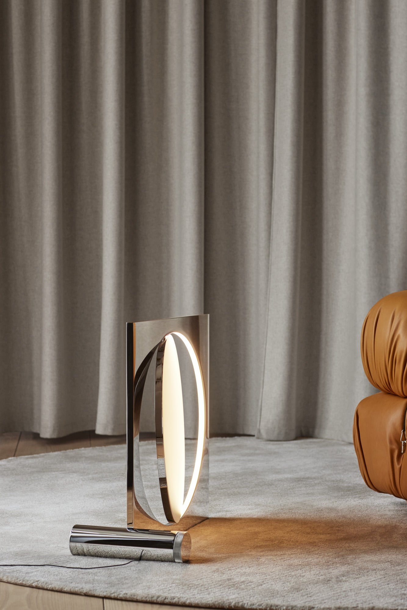 Stehlampe MOONSETTER verchromt