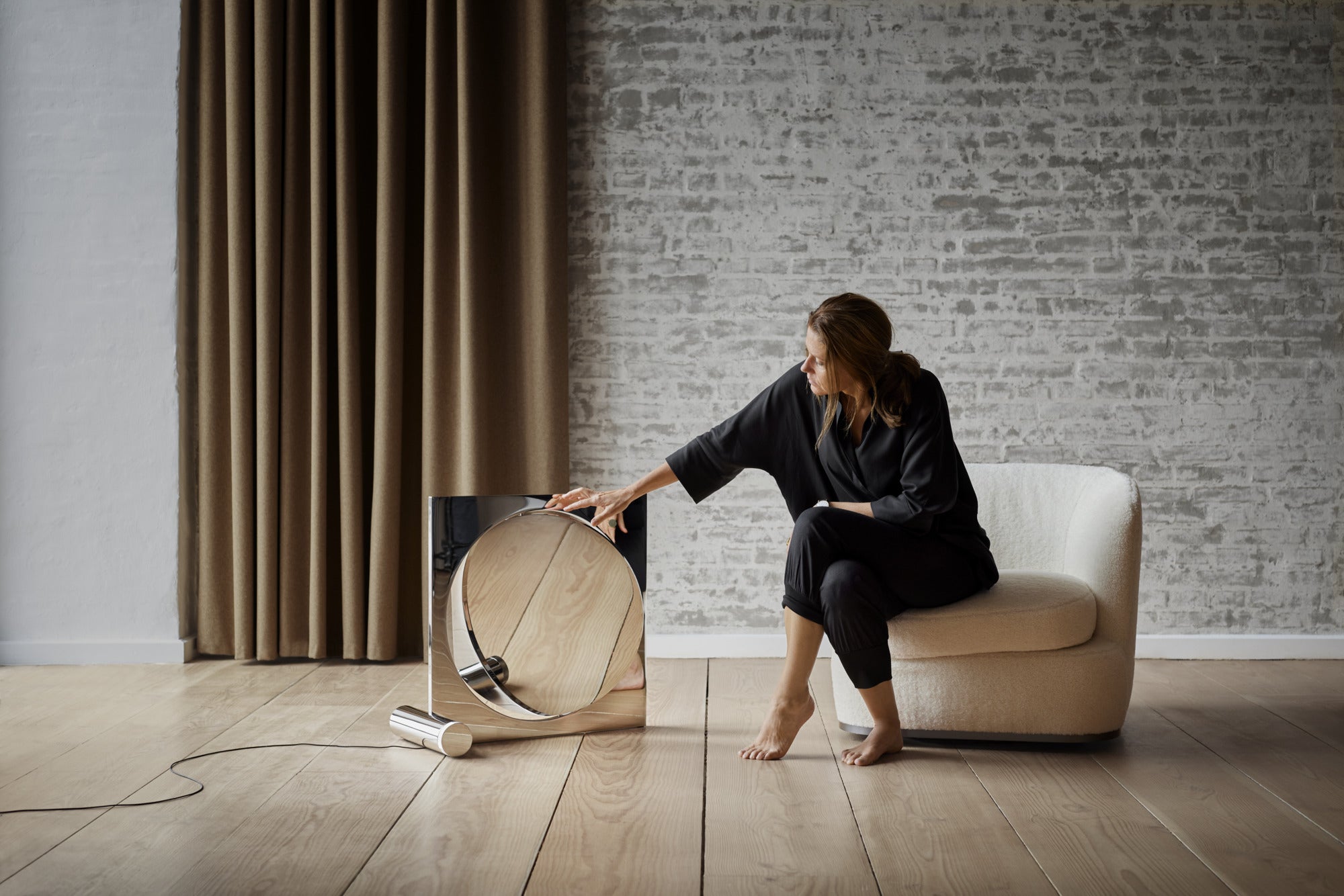 Stehlampe MOONSETTER verchromt