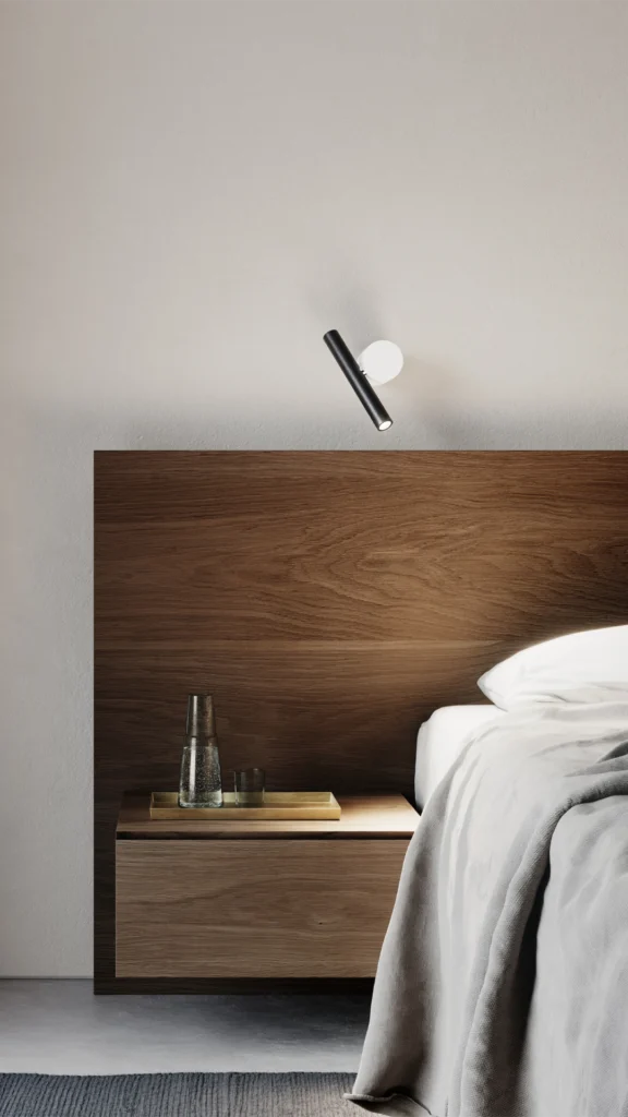 Black and black wall lamp