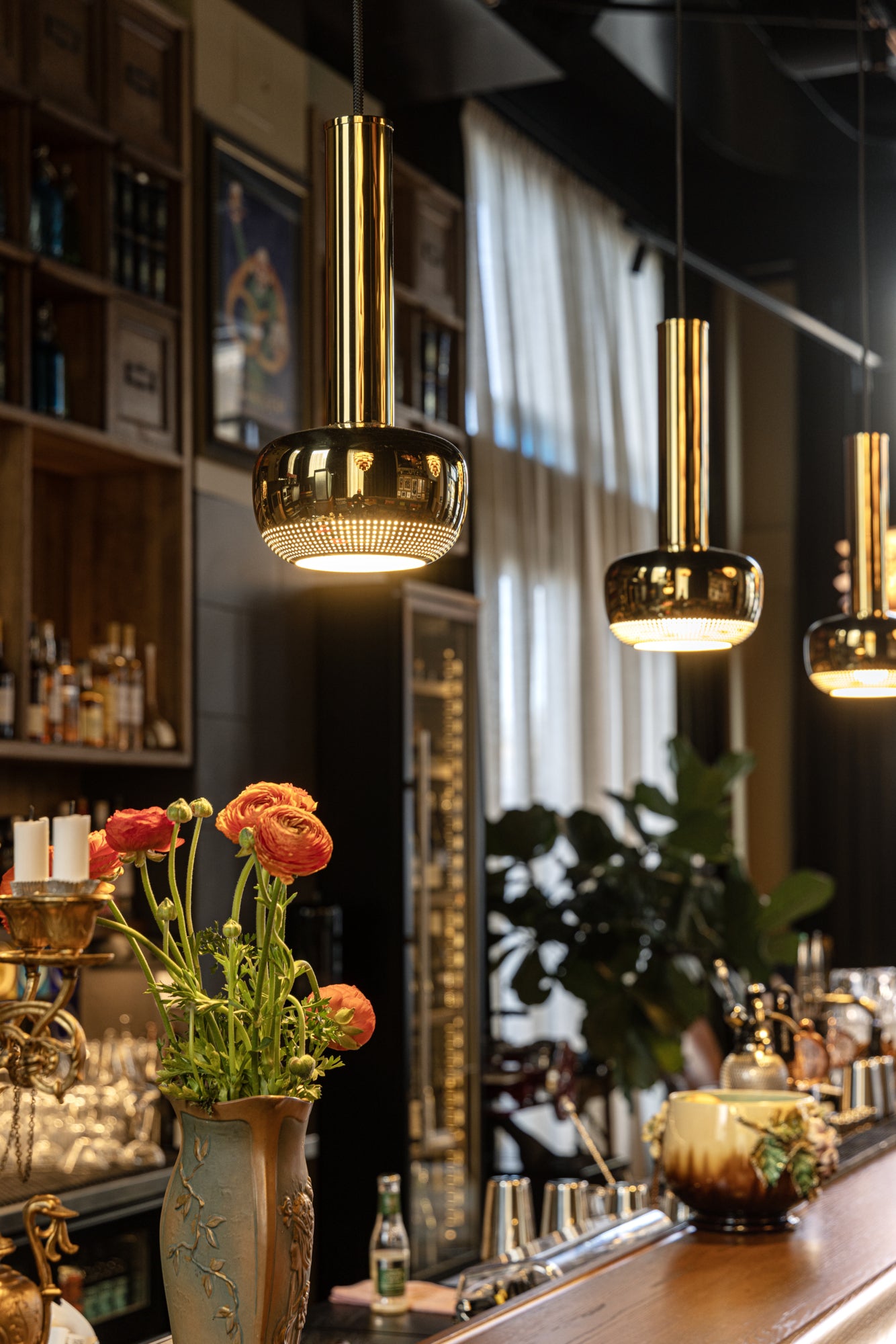 Pendelleuchte VL 56 poliertes Messing