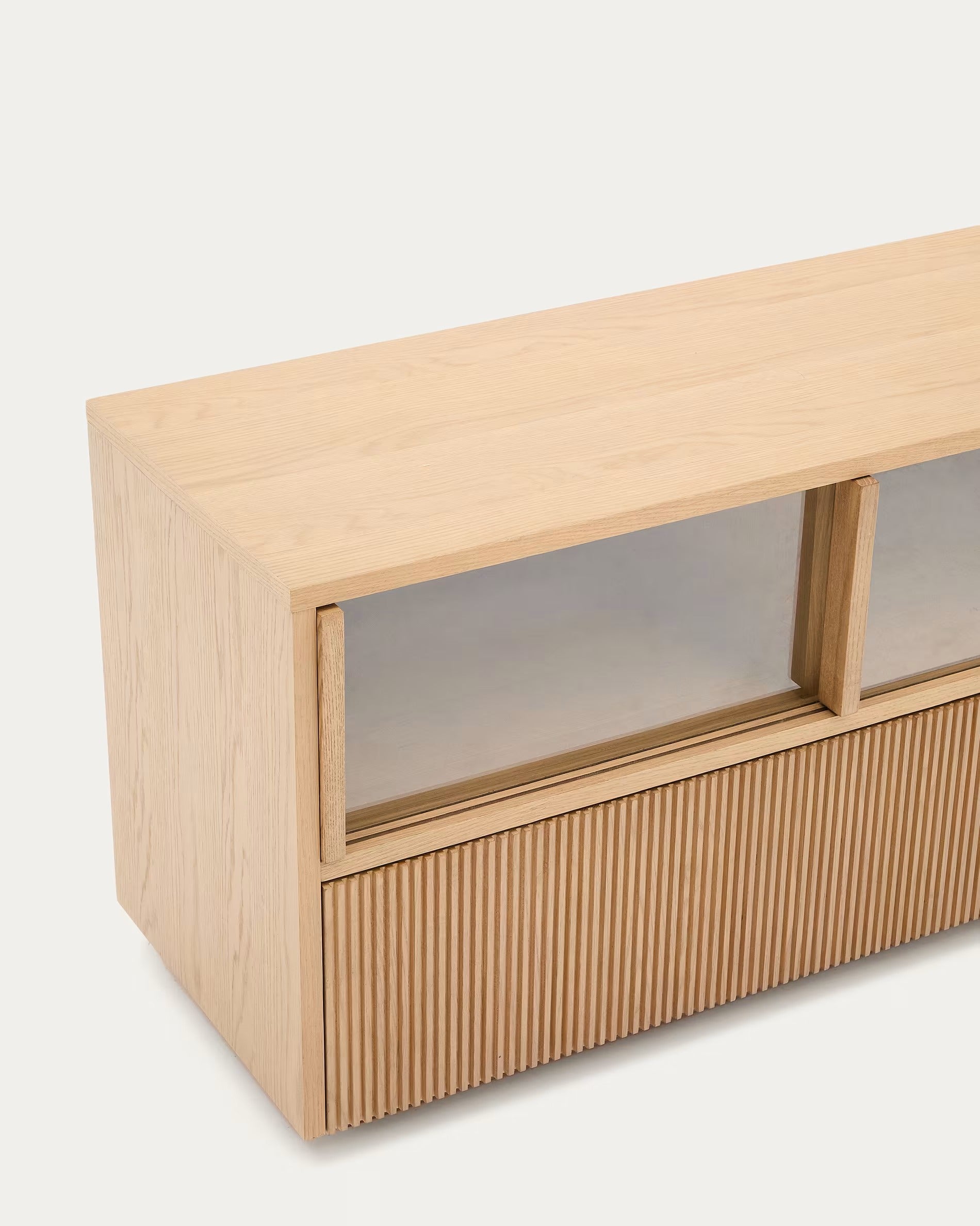 RTV-Sideboard mit zwei Schubladen HELVINE Eichenfurnier