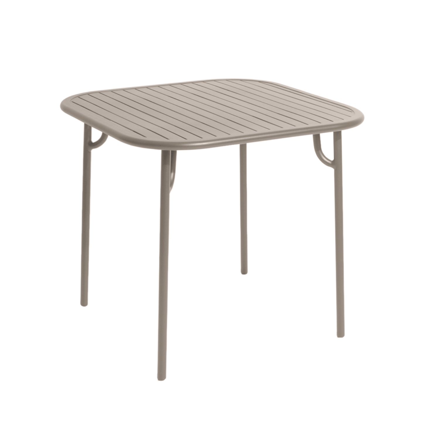 Quadratischer Gartentisch WEEK-END in Beige
