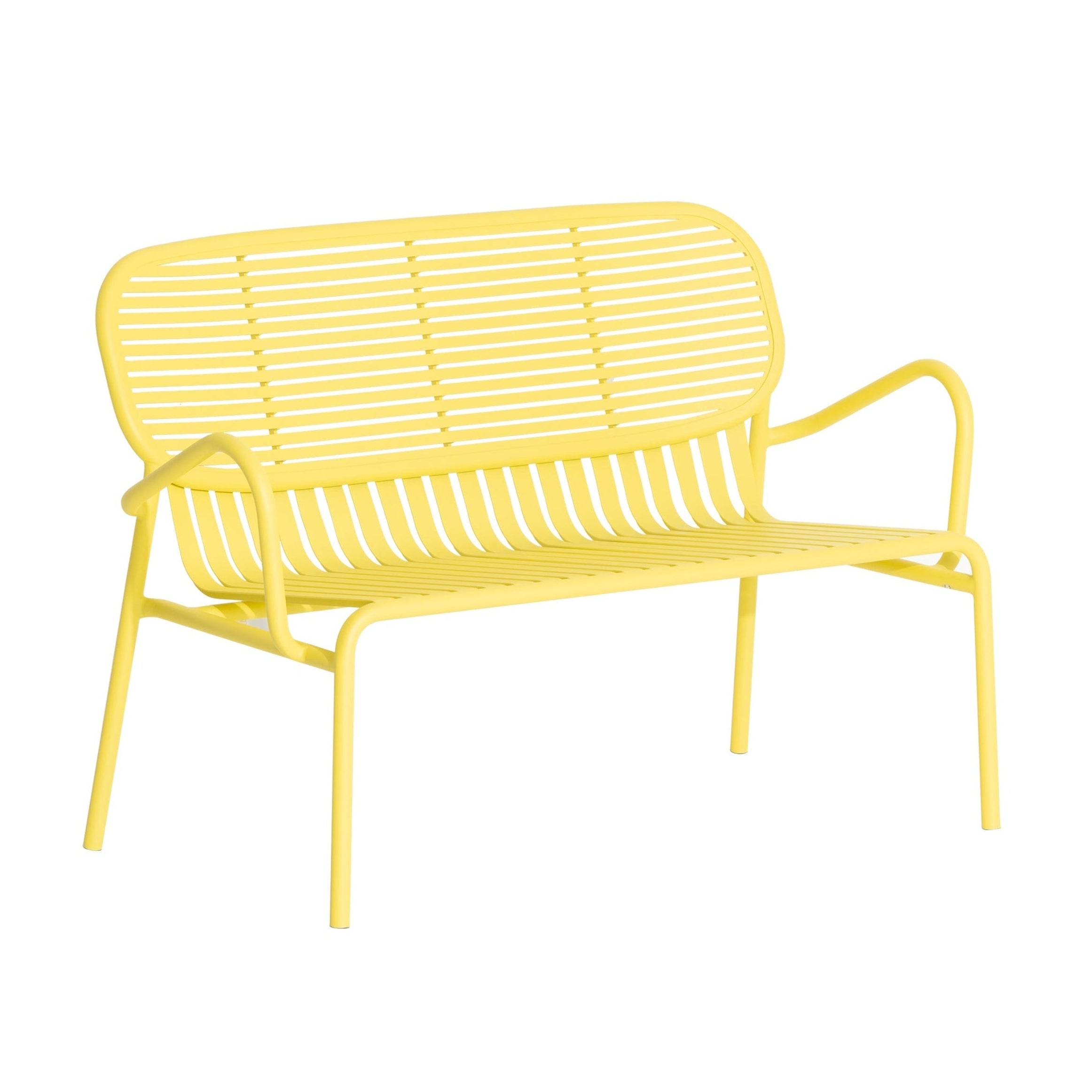 Sofa ogrodowa 2-osobowa WEEK-END jaskrawy żółty