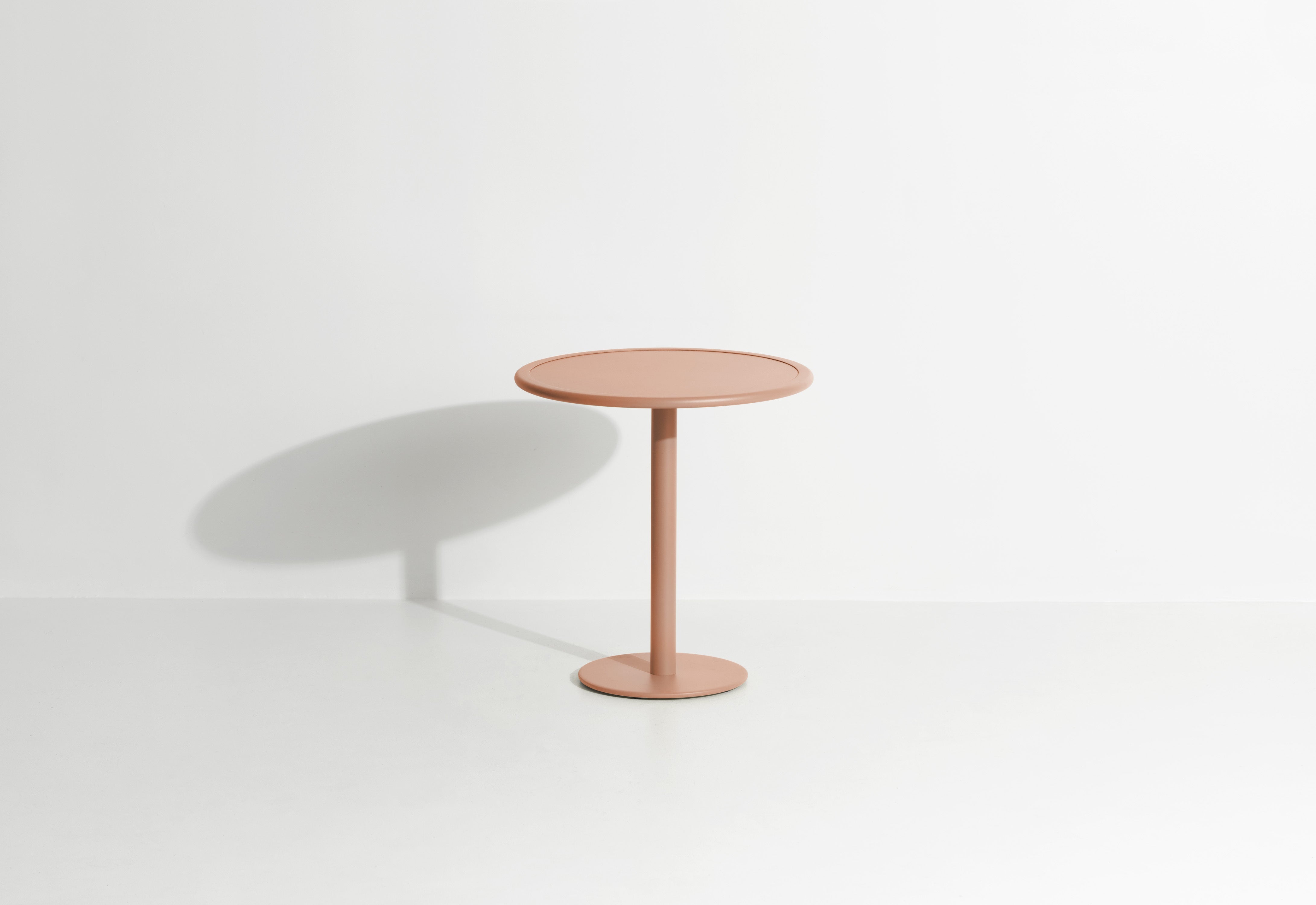 Runder Gartentisch WEEK-END in zartem Rosa