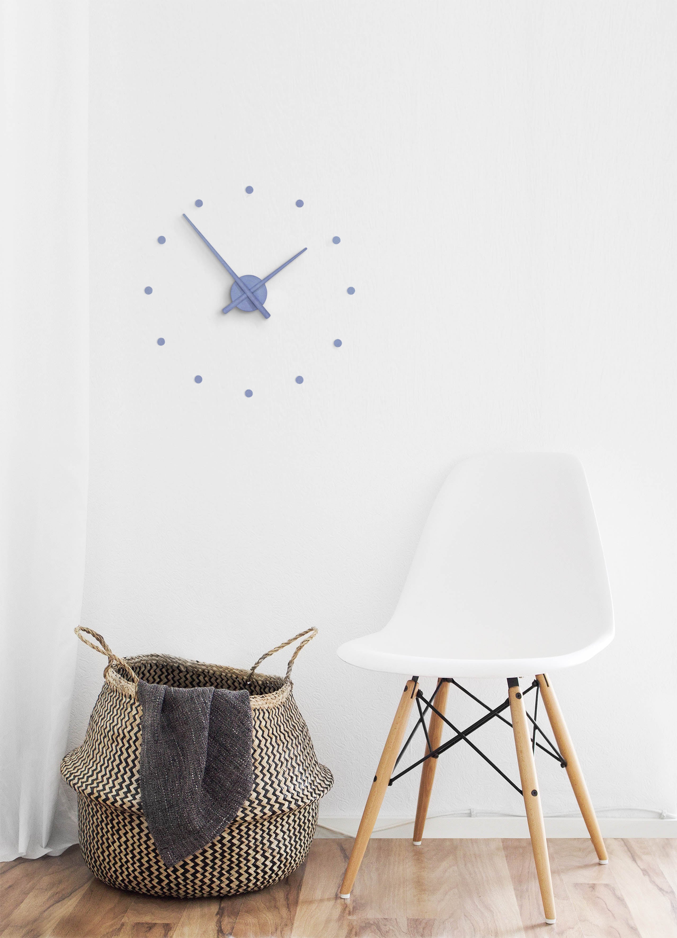 OJ MINI blue wall clock