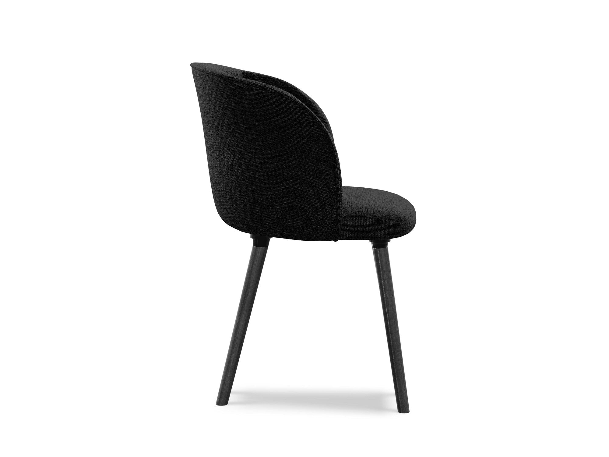 MAIA Chair black boucle with black oak base
