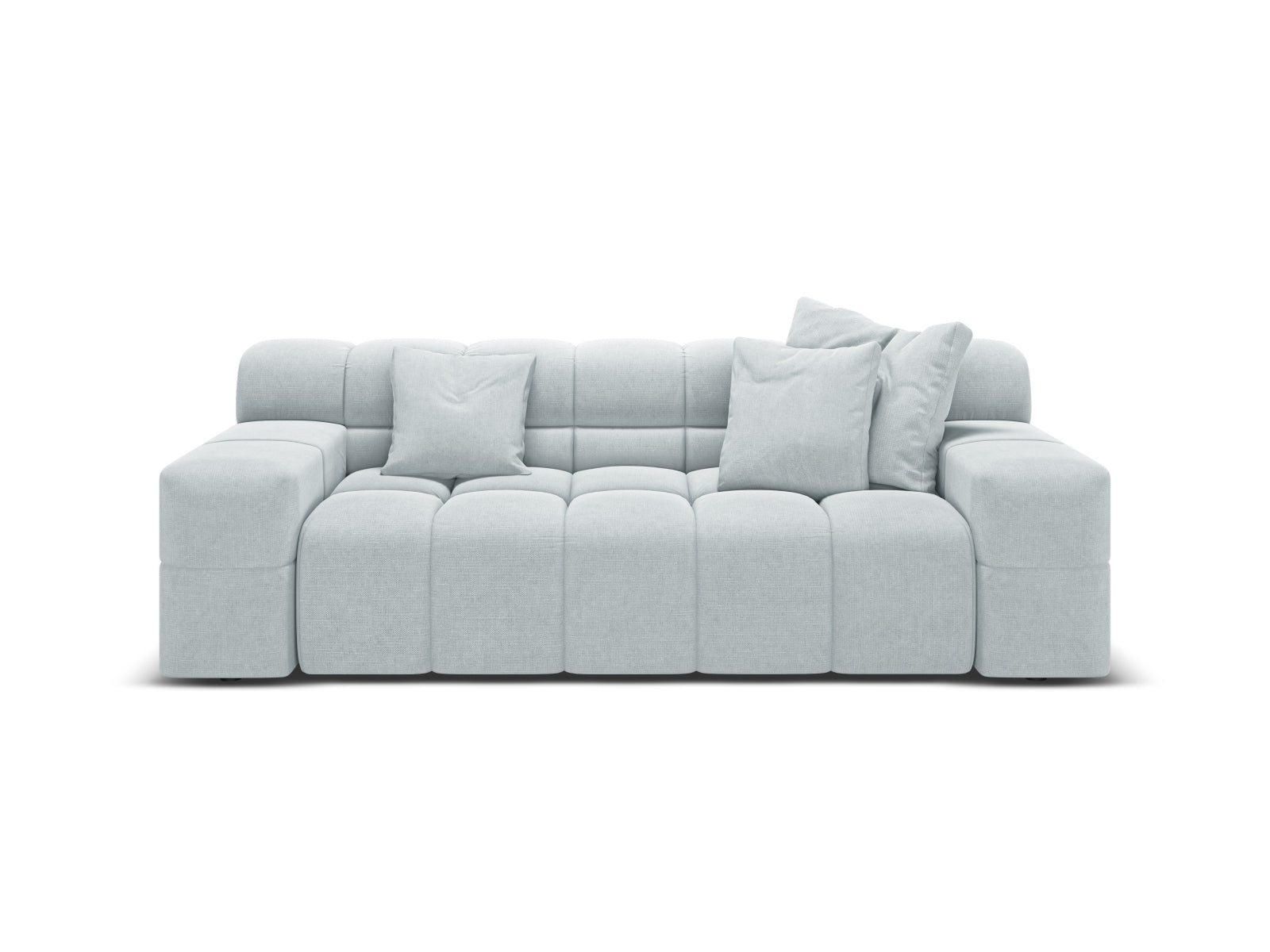 Sofa 2-sitzig AGAVE graues Chenille