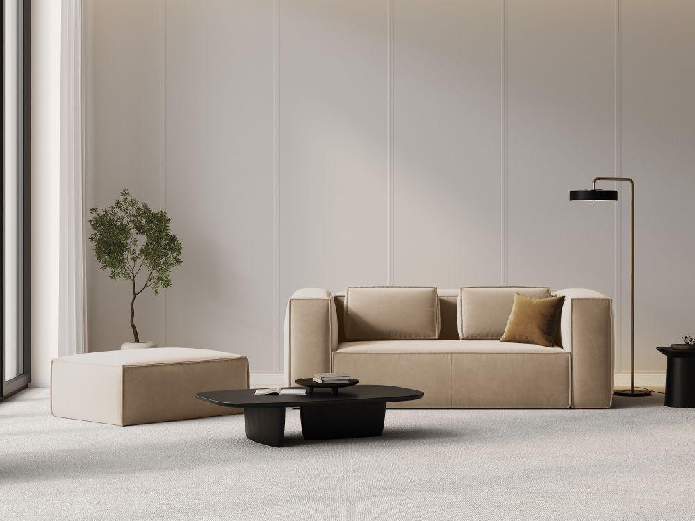 Samt 2-Sitzer-Sofa MACKAY sand