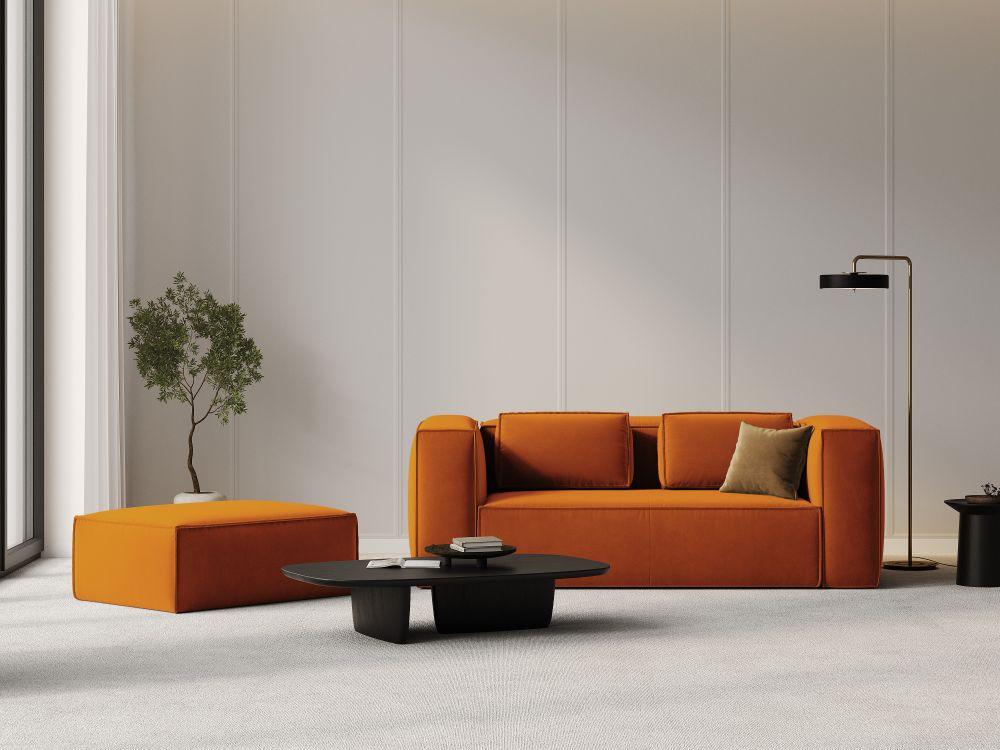 Samt 2-Sitzer-Sofa MACKAY terrakotta