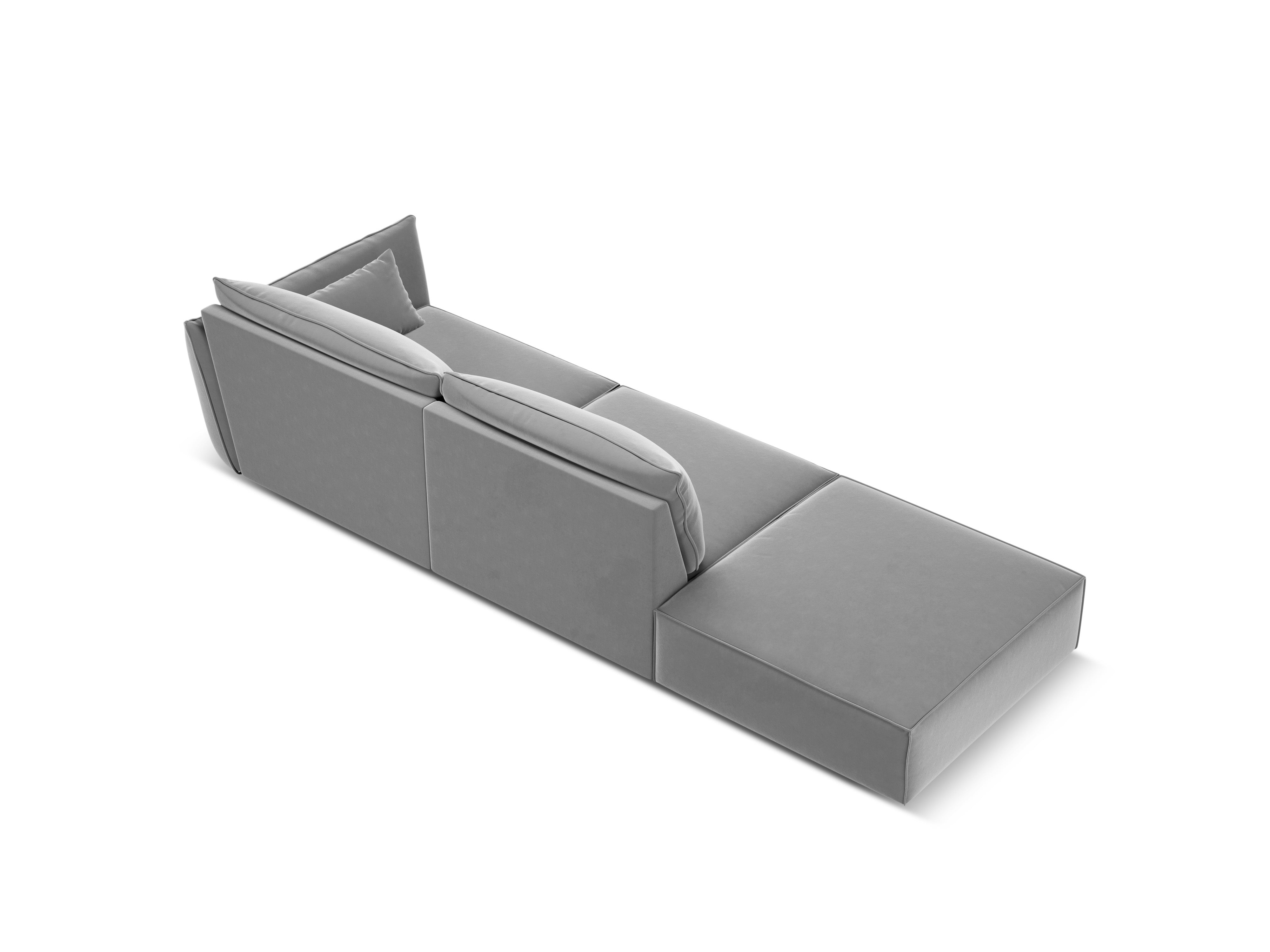 Links -seitens Samtsofa offen Vanda Grey