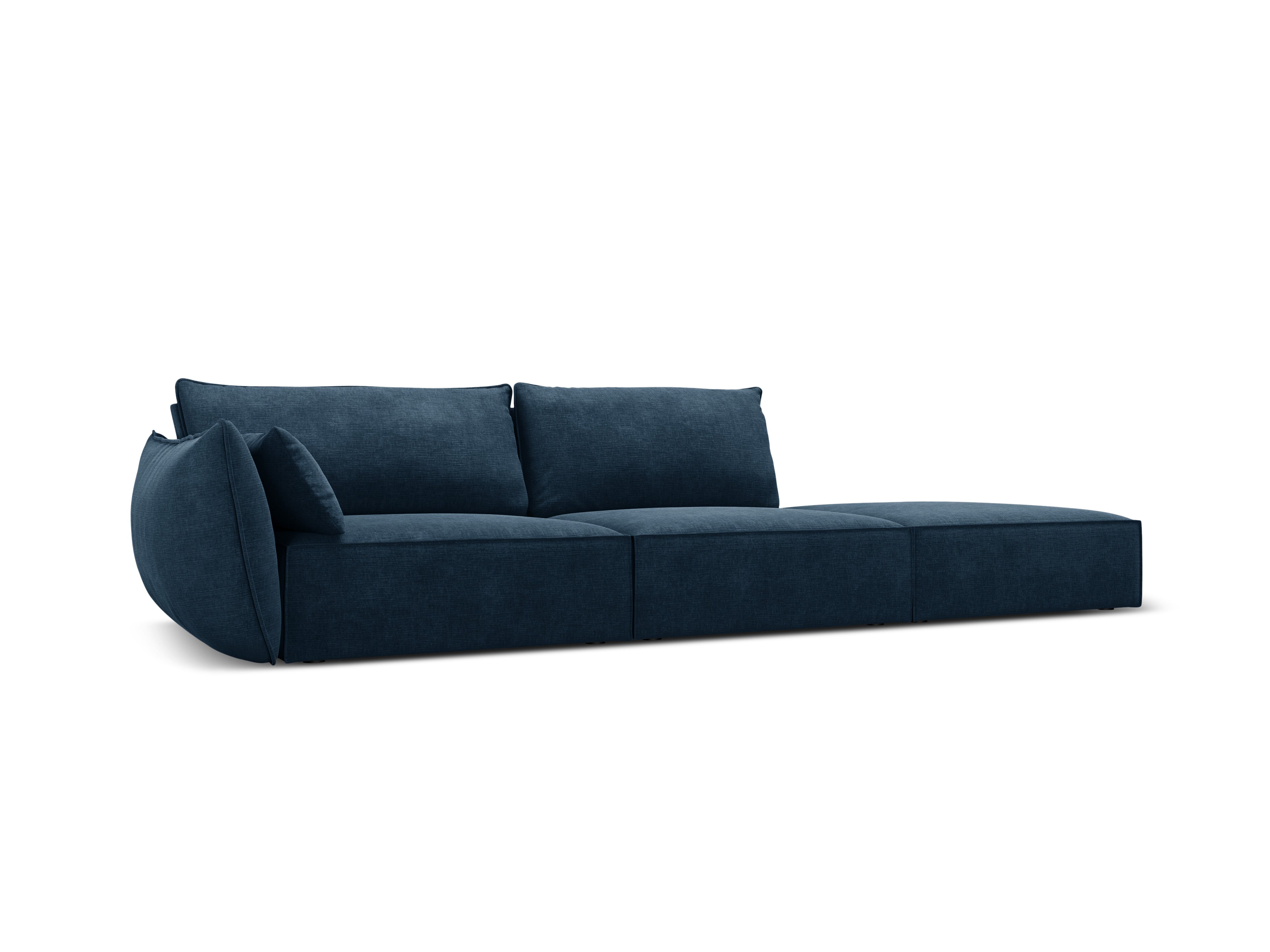 Sofa im Sofa -Stoff des rechten Handes Open Vanda Royal Granat