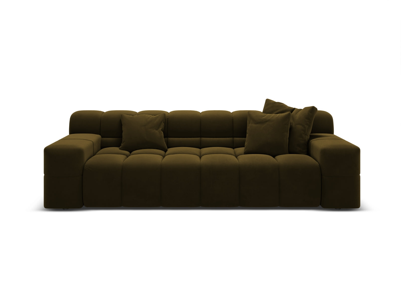 Sofa aus Samt 3-sitzig AGAVE grün