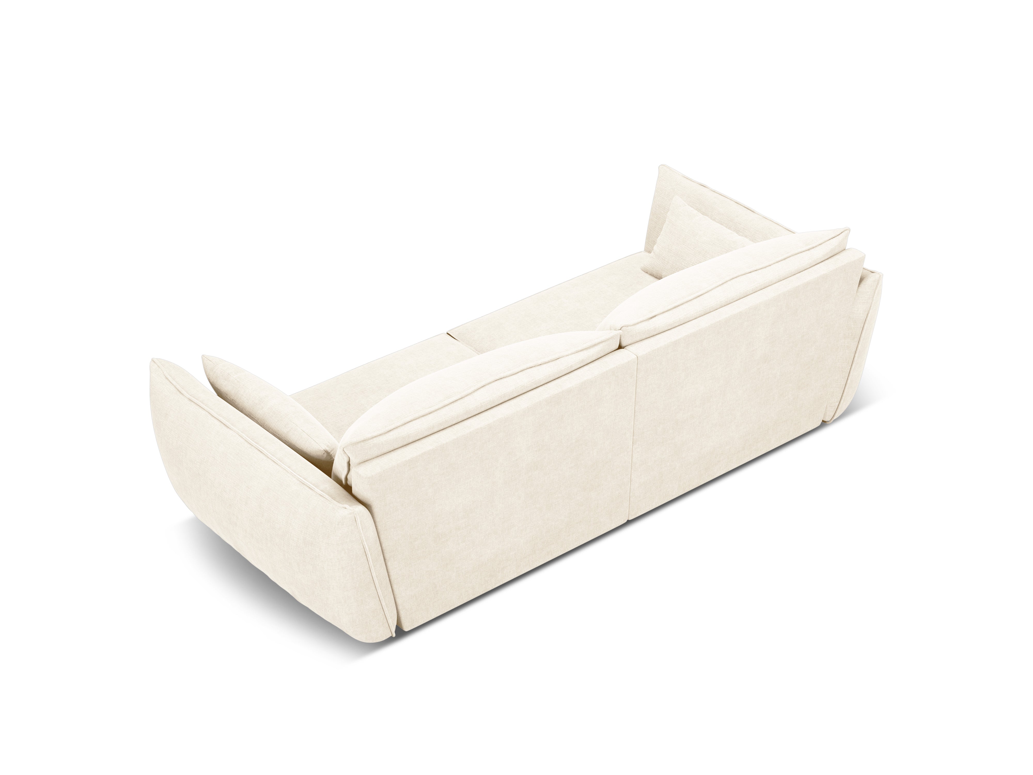 Sofa im sielilianischen Stoff des 3. Vanda Jasnobeżowy