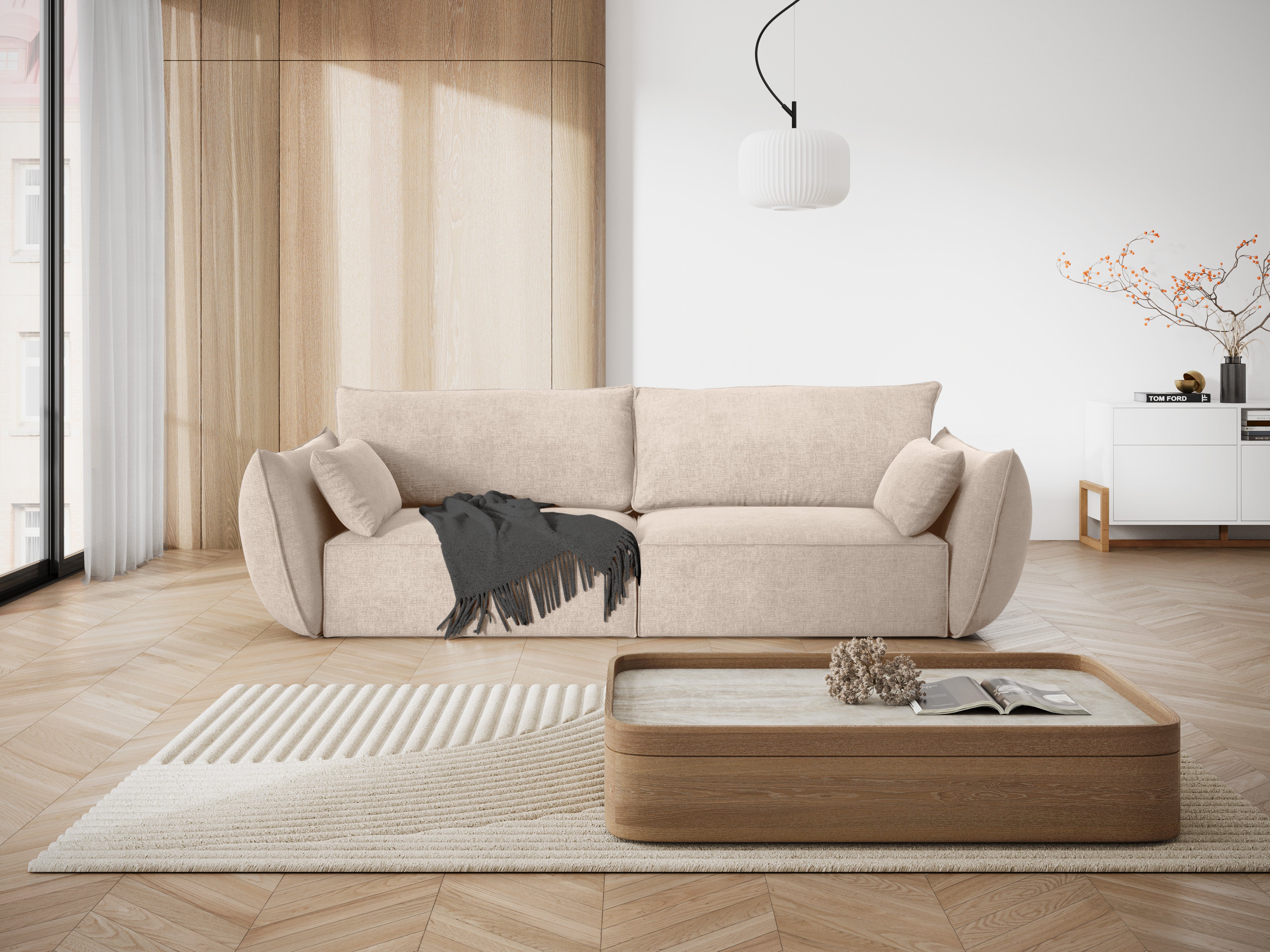 Sofa im Sofa -Stoff des 3. Beige Vanda