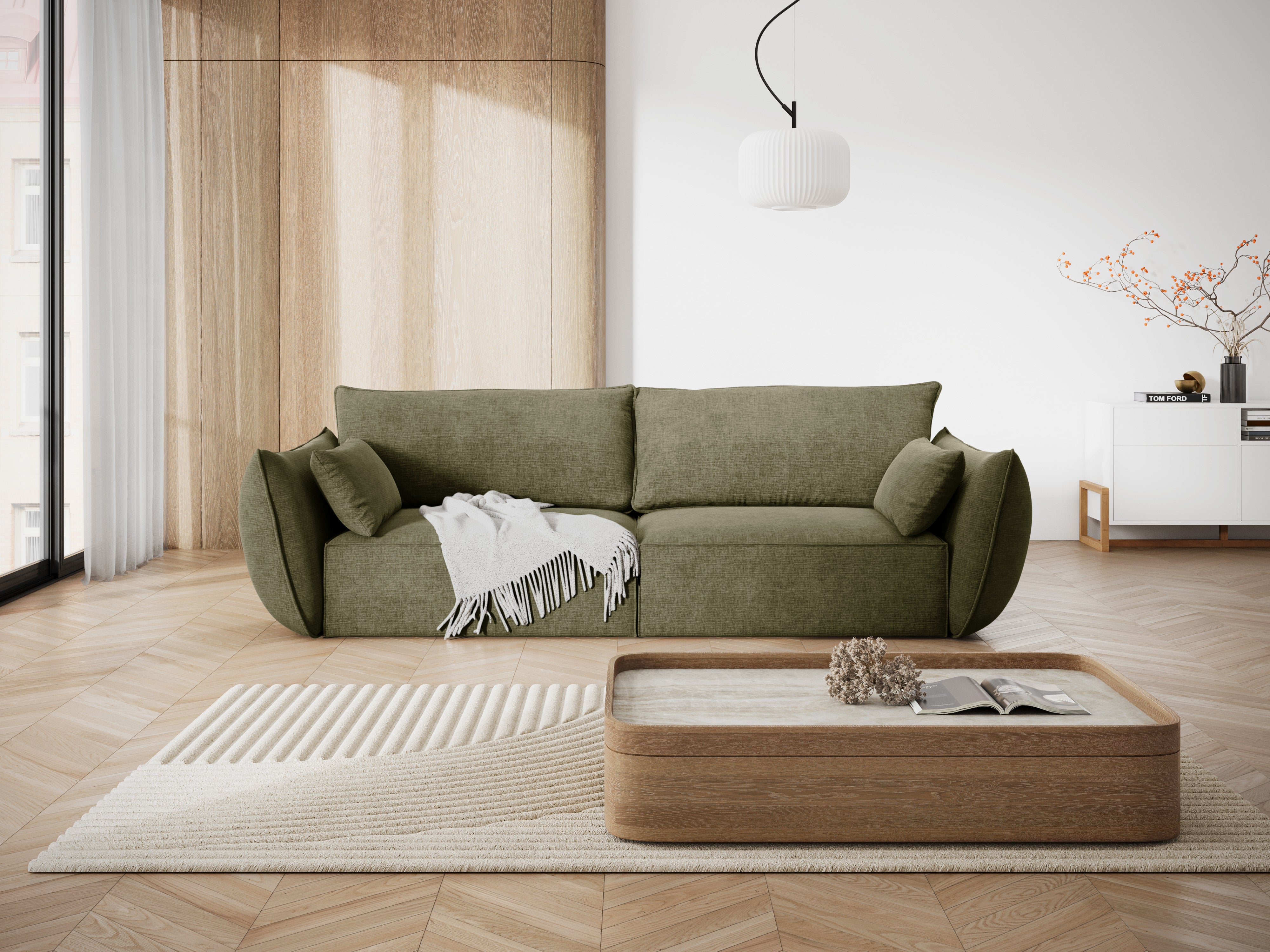 Sofa im Sofa -Stoff von 3. Vanda Zielony