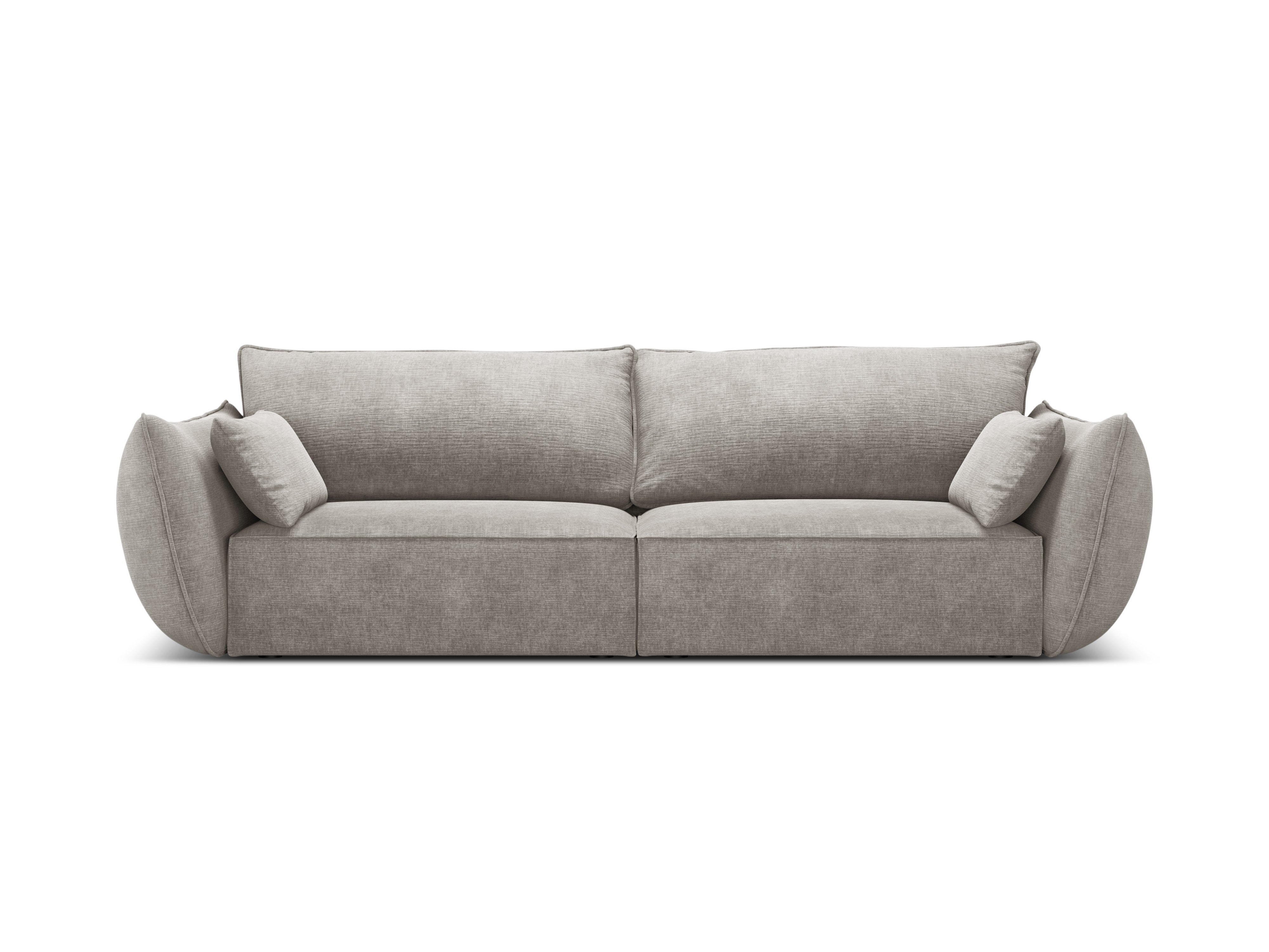 Sofa im Szenil -Stoff des 3. Vanda Jasnoszary