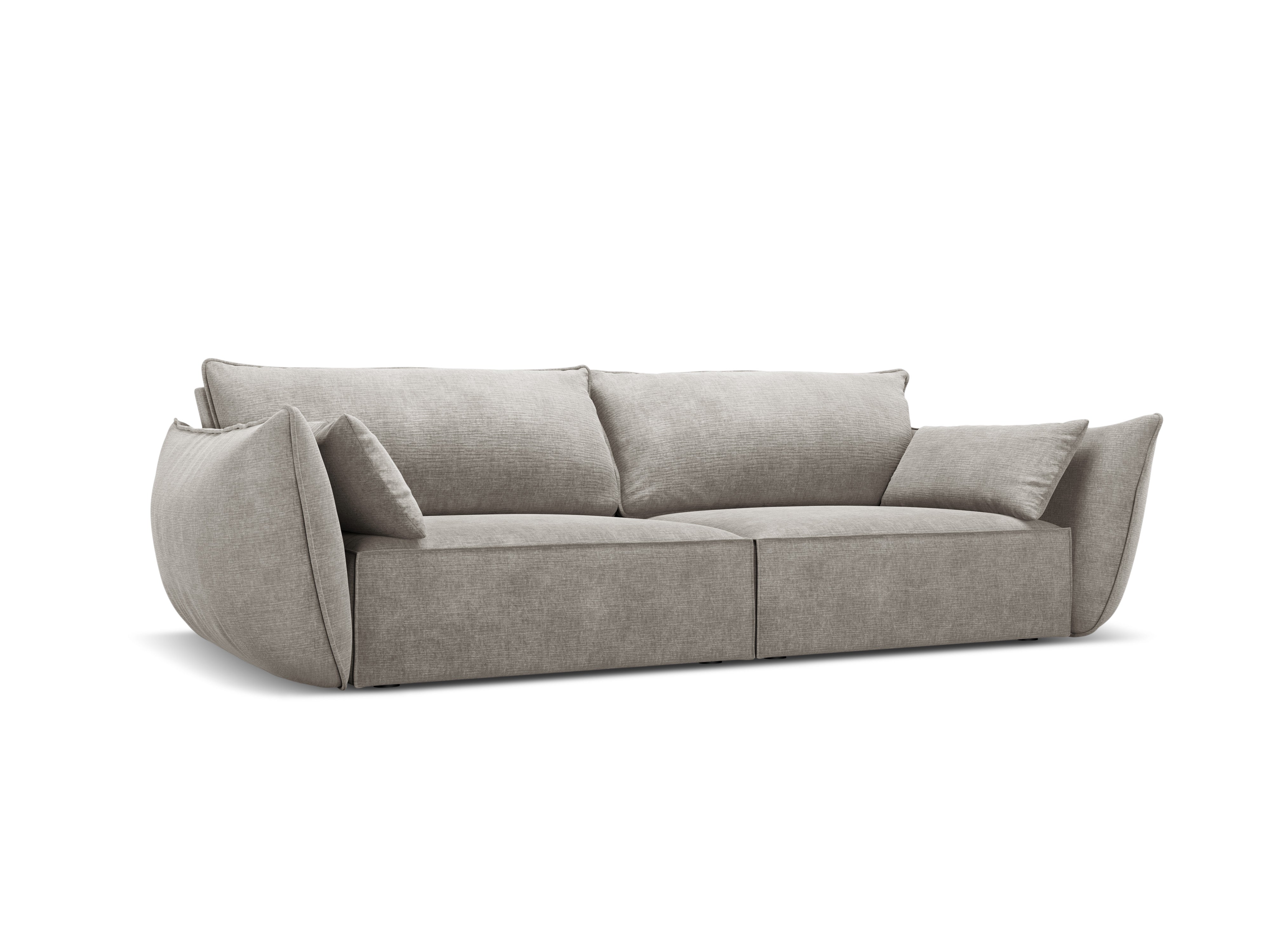 Sofa im Szenil -Stoff des 3. Vanda Jasnoszary
