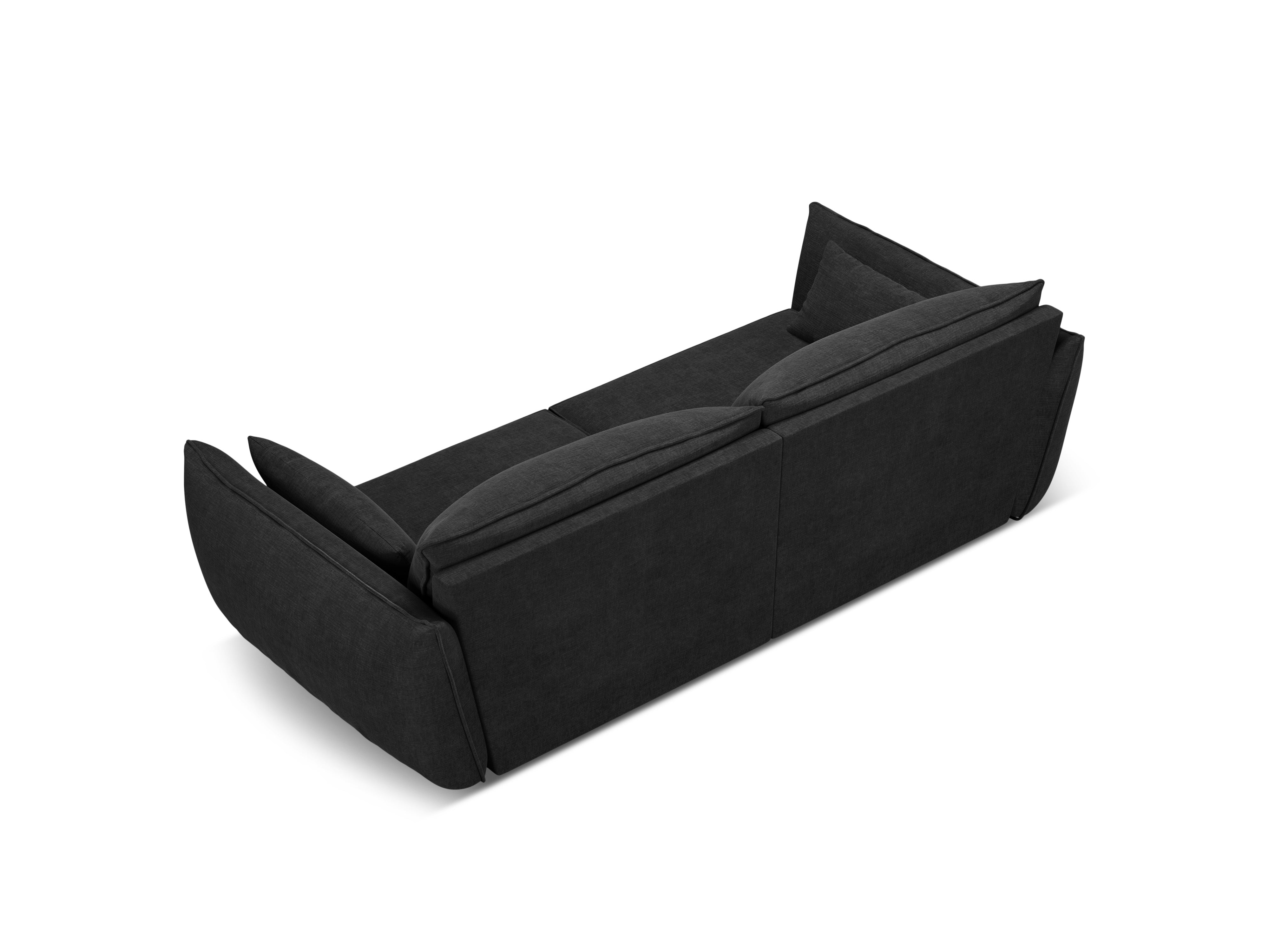 Sofa im sielilianischen Stoff von 3-Personen Vanda Czarny