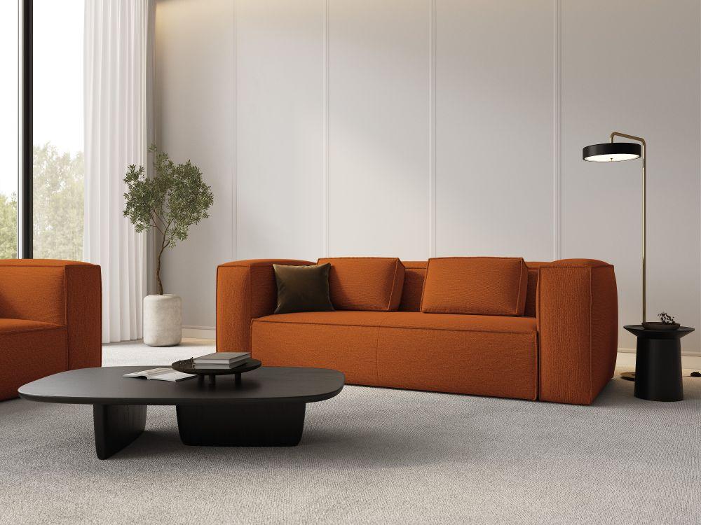 3-Sitzer-Sofa MACKAY Terrakotta-Bouclé