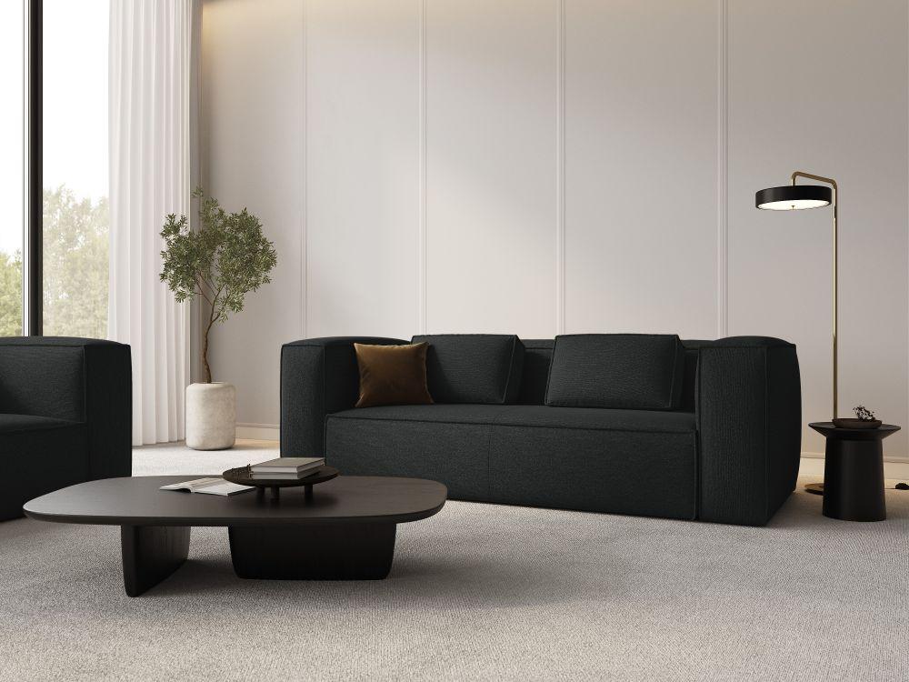 3-Sitzer Sofa MACKAY anthrazit Bouclé